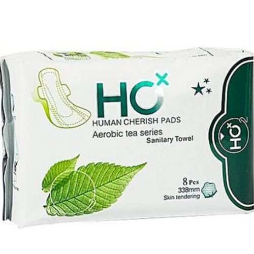 Human Cherish HC Pads Aerobic Tea Sanitary Towels(338 Mm)-8pcs Skin Tendering
