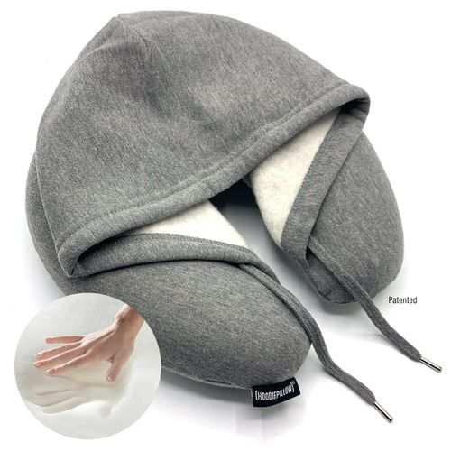 Generic Hoodie Neck Pillow - Grey