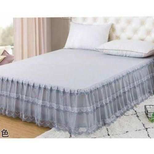 Generic Bedskirt With 2 Pillowcase-Grey 5 by 6