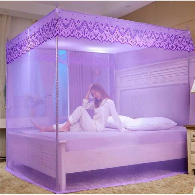 Generic Straight TOP Mosquito Net WITH FOUR Metallic Stands