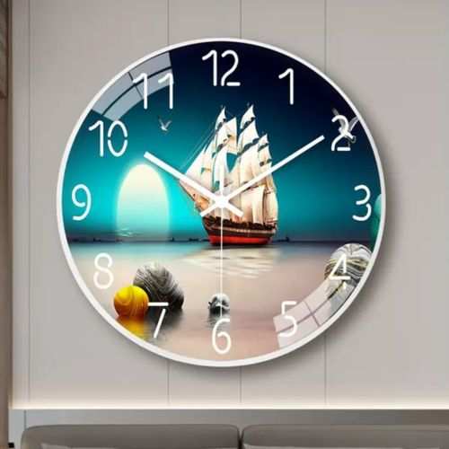 Generic Decorative Wall Clock/wall Decor- Turquoise