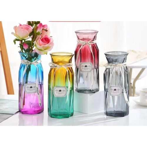 Generic Multicoloured Glass Flower Vases