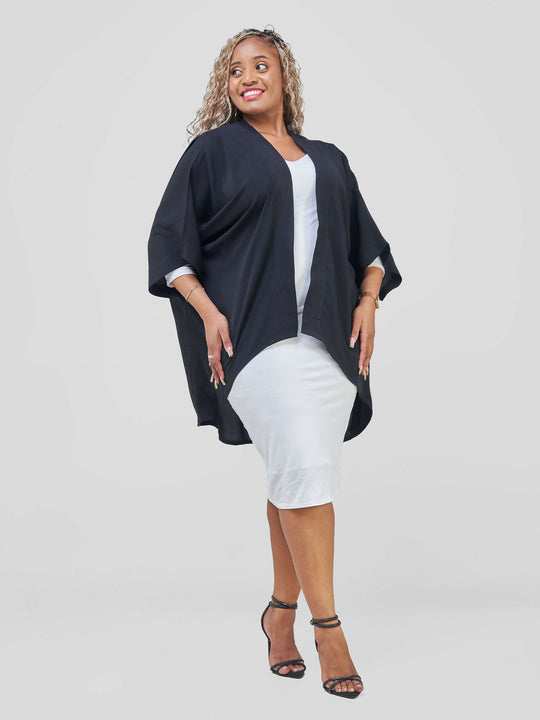 Flowing Grace Kimono - Black
