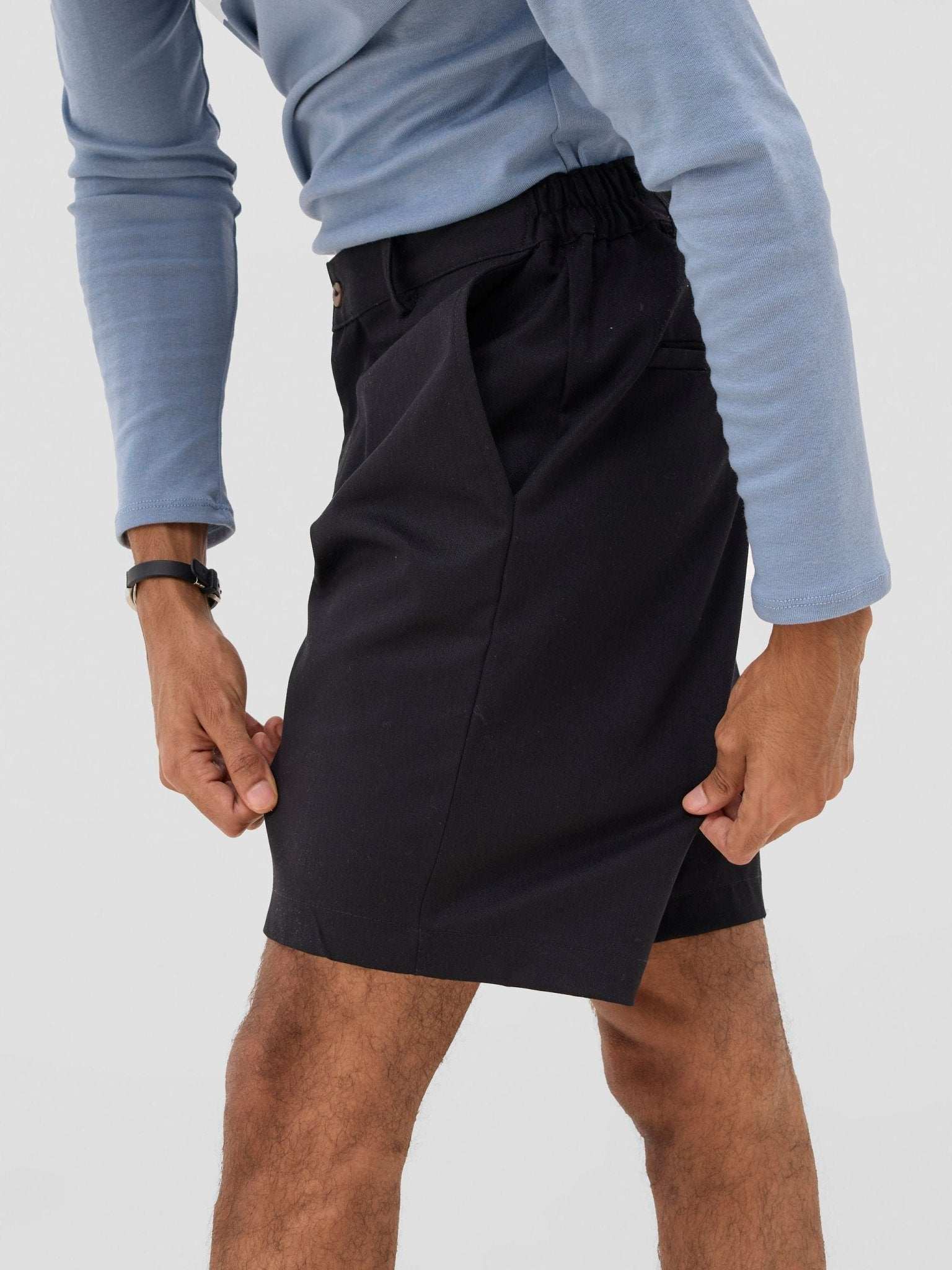 Zoya Sadira Mens' Chino Shorts - Black - image 3
