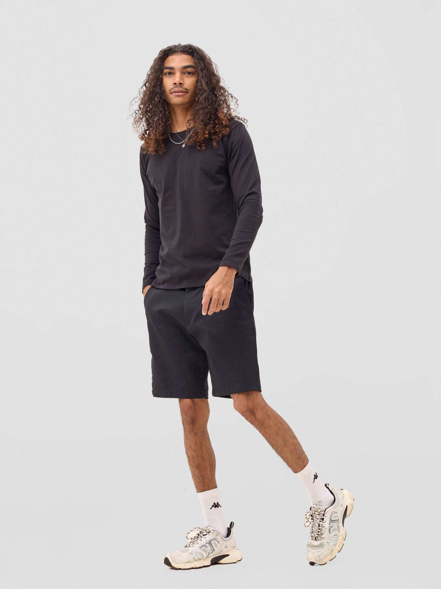 Zoya Sadira Men's Long Sleeve  T Shirt - Black - image 3