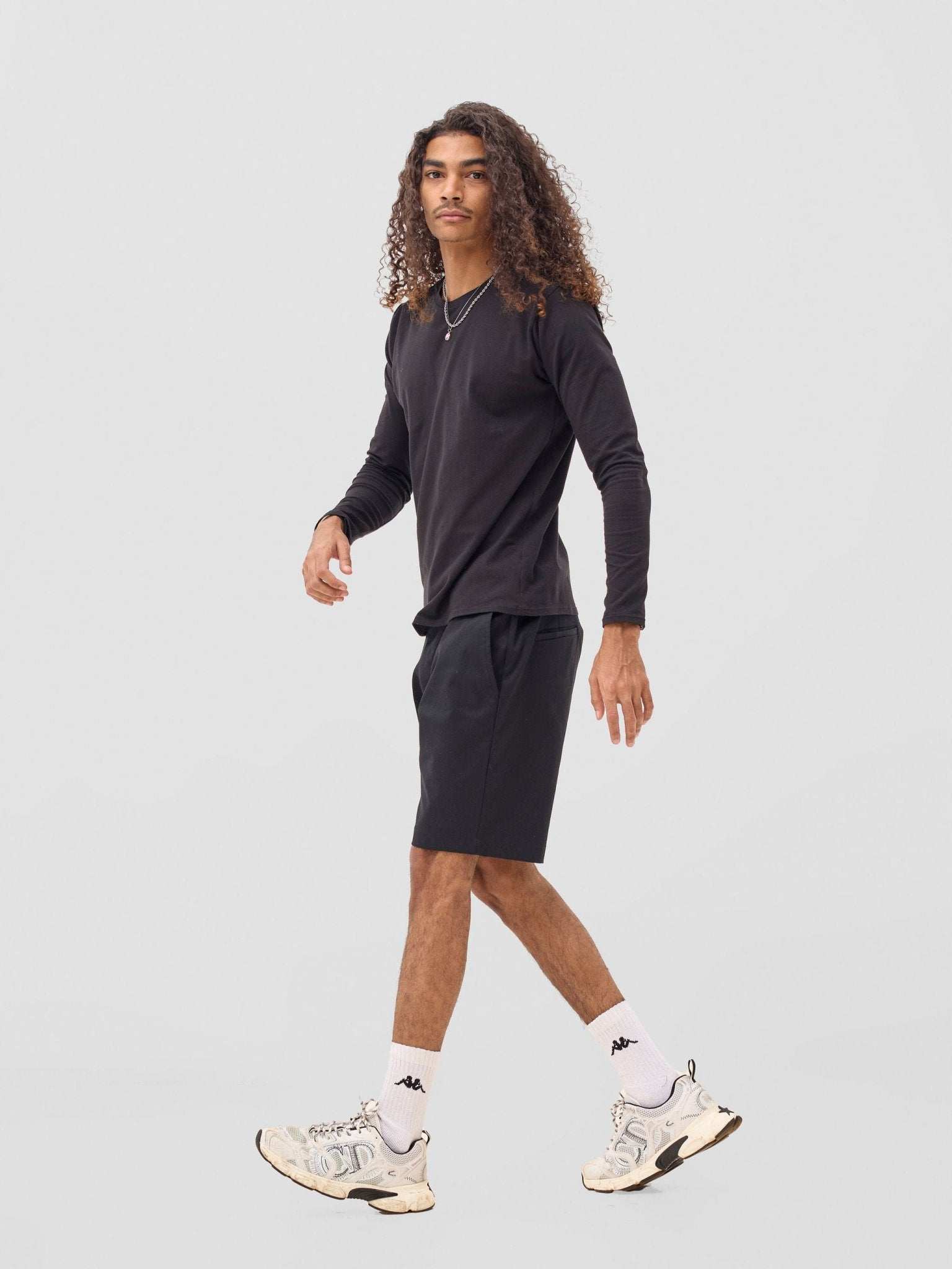 Zoya Sadira Men's Long Sleeve  T Shirt - Black - image 5