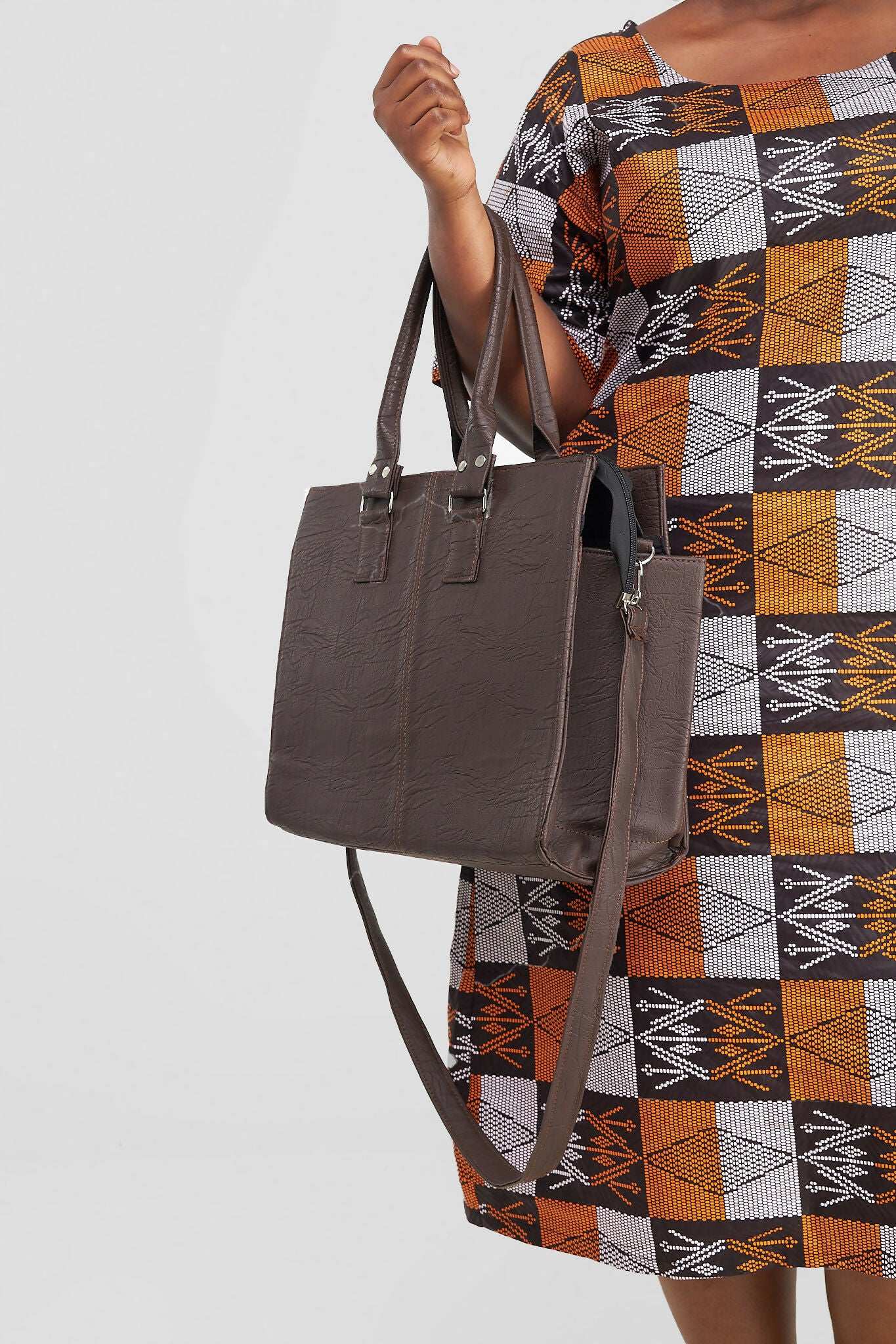 Khay Designs Classic Handbag - Brown - image 3