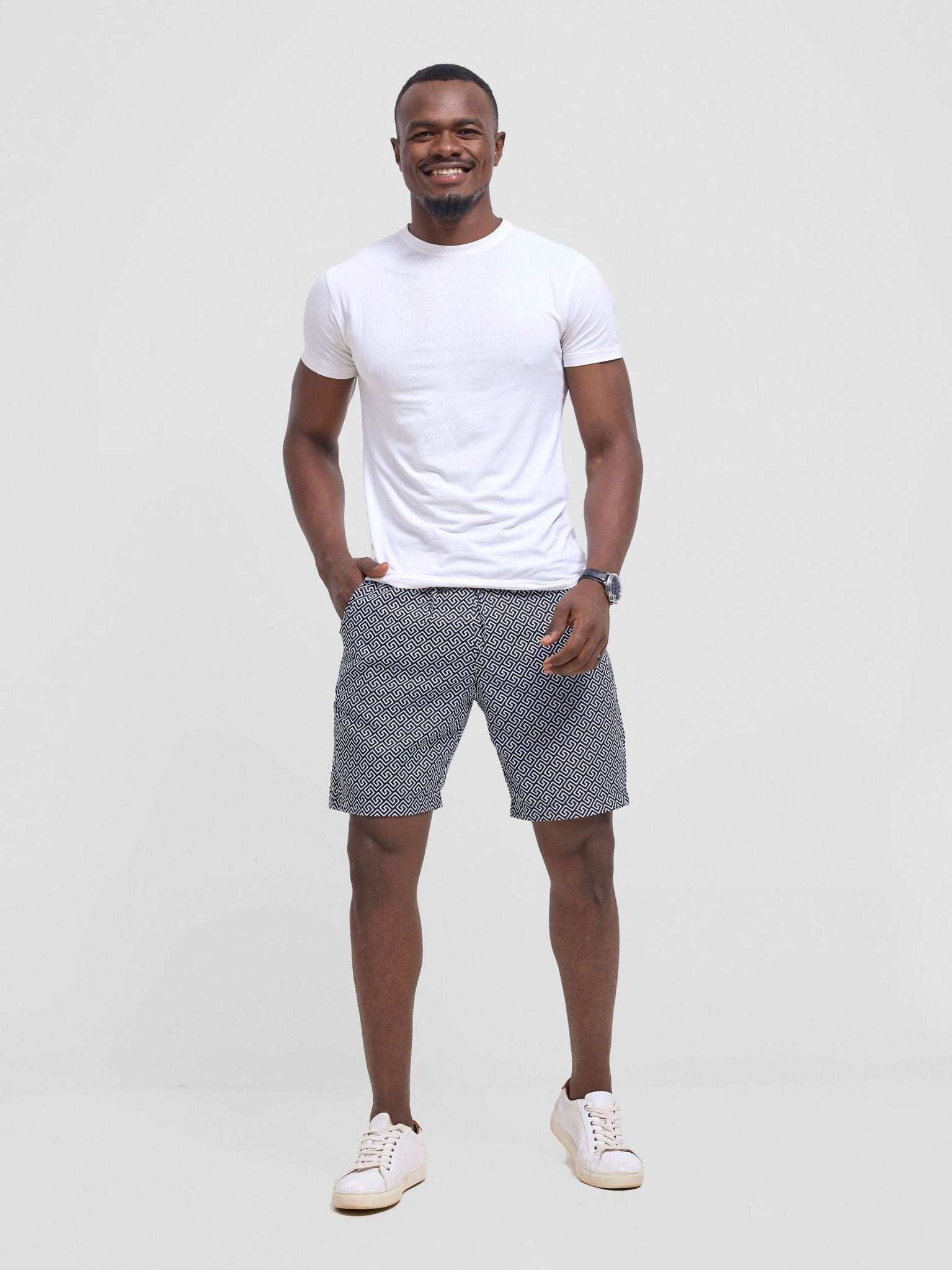 Safari Men Drawstring Shorts - Himo Print - image 2