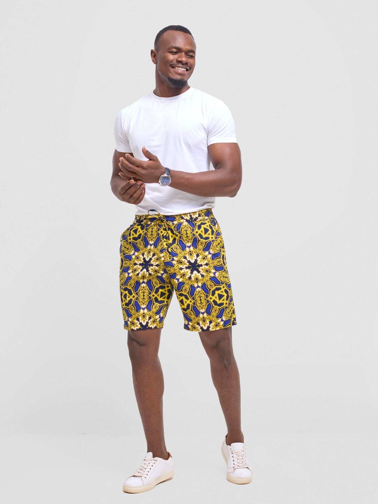 Safari Men Drawstring Shorts - Keri Print - image 4