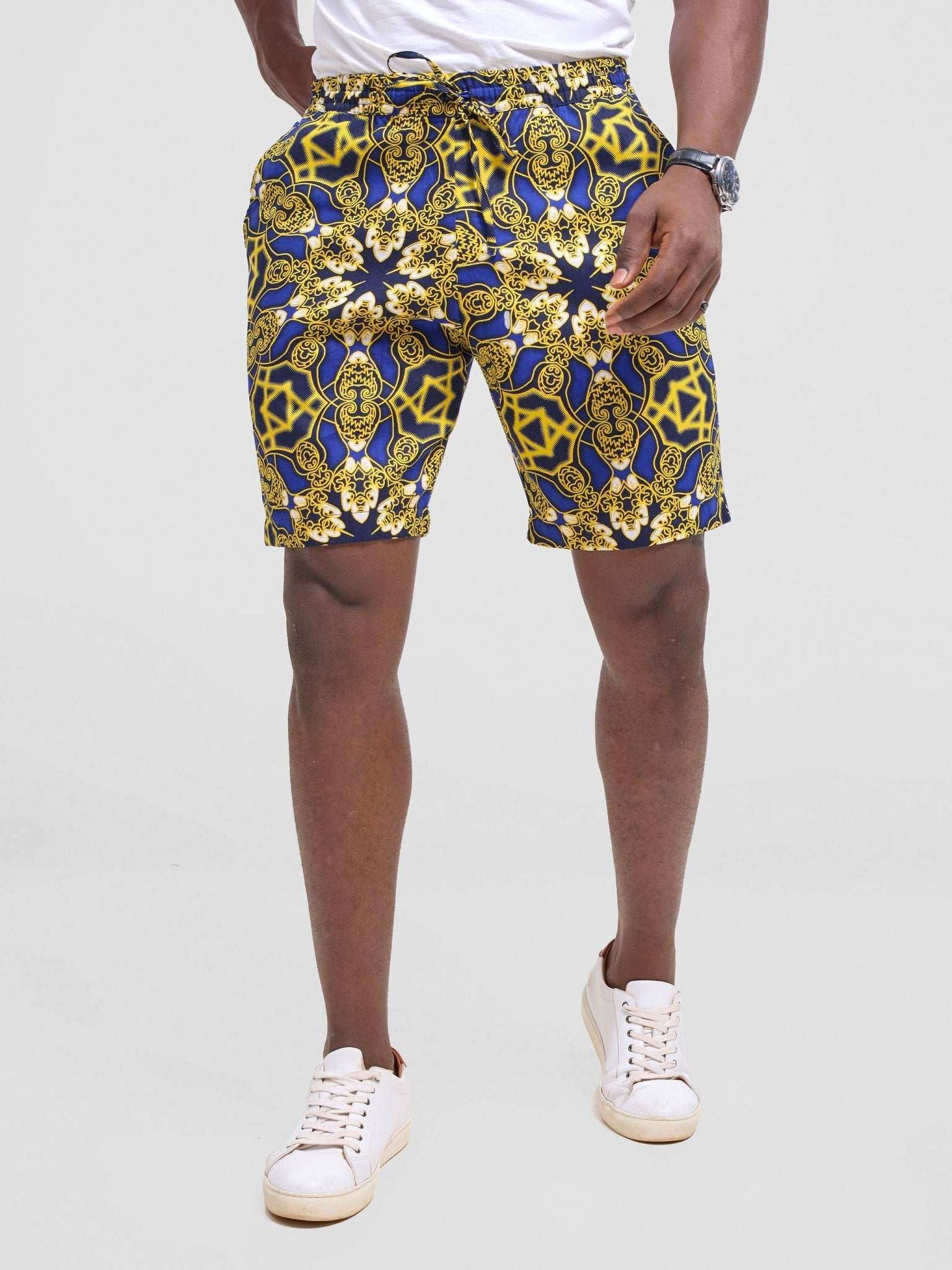 Safari Men Drawstring Shorts - Keri Print - image 6
