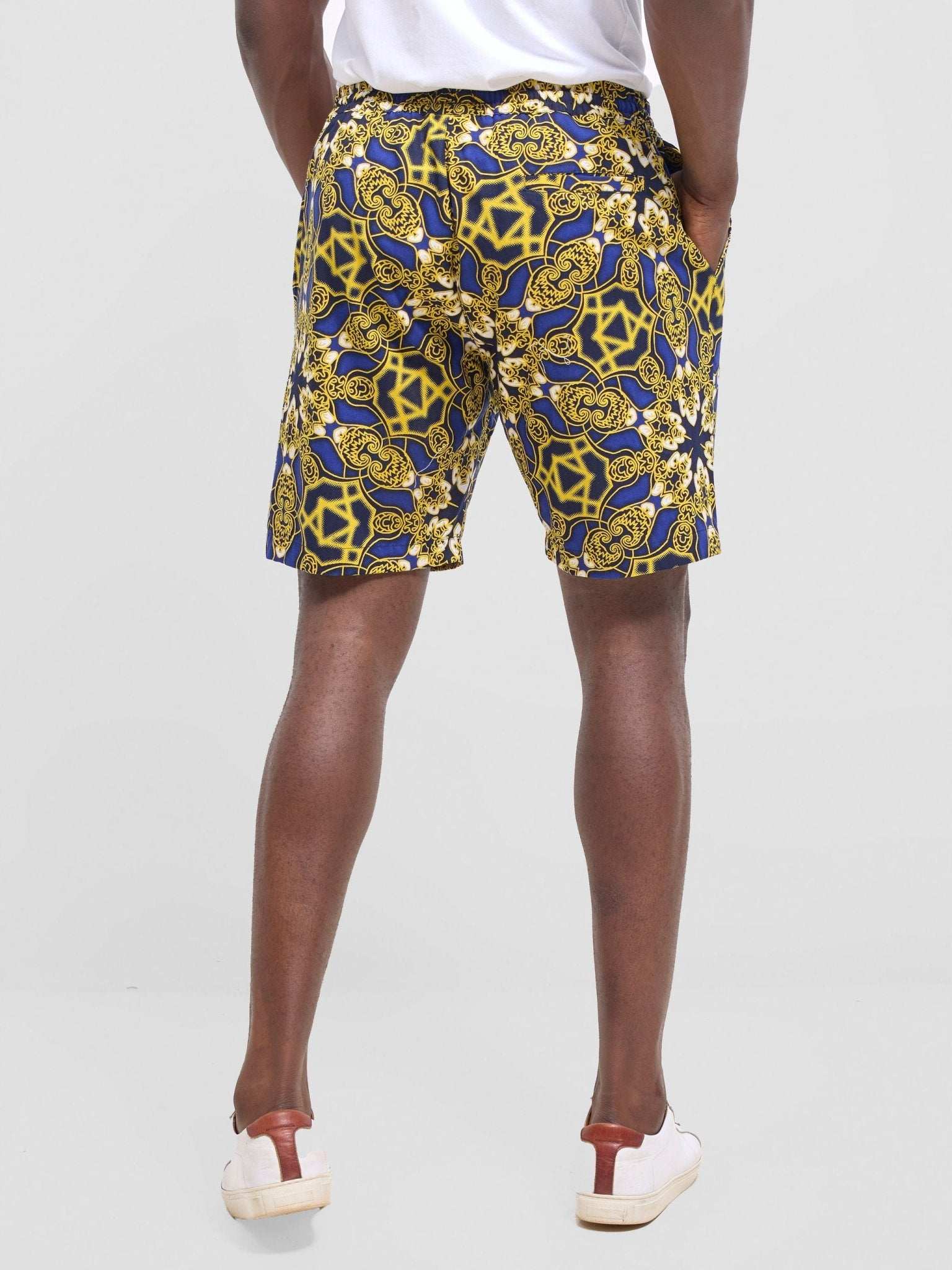 Safari Men Drawstring Shorts - Keri Print - image 2