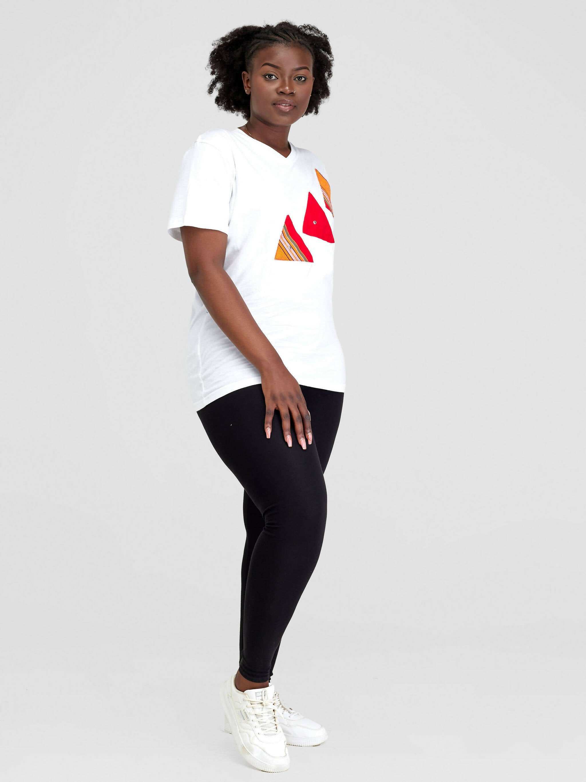 Vazi Afriq Unisex Cotton Jersey T- Shirt - White - image 2