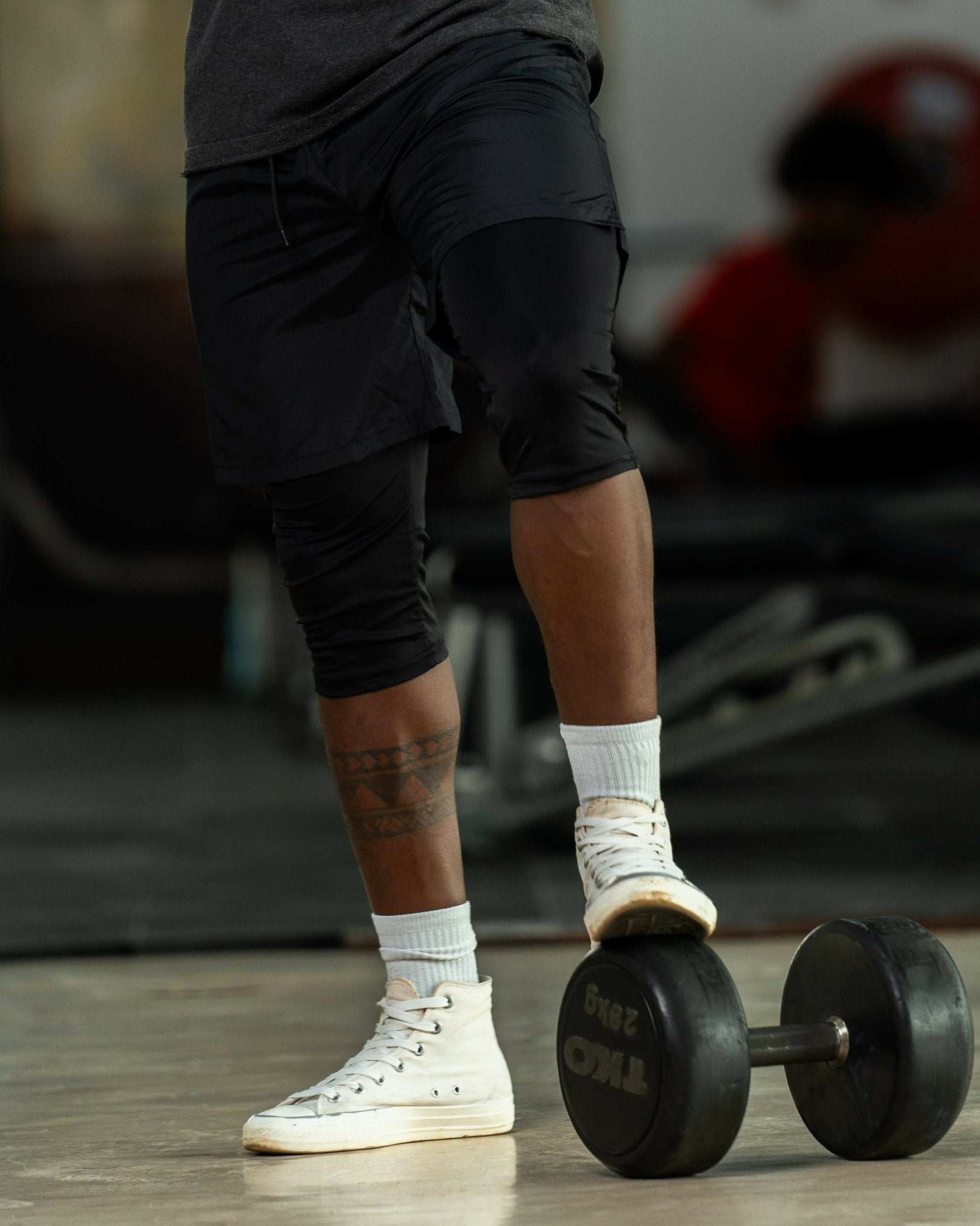 Modest Workout 2 in1 Long Shorts - Black - image 1