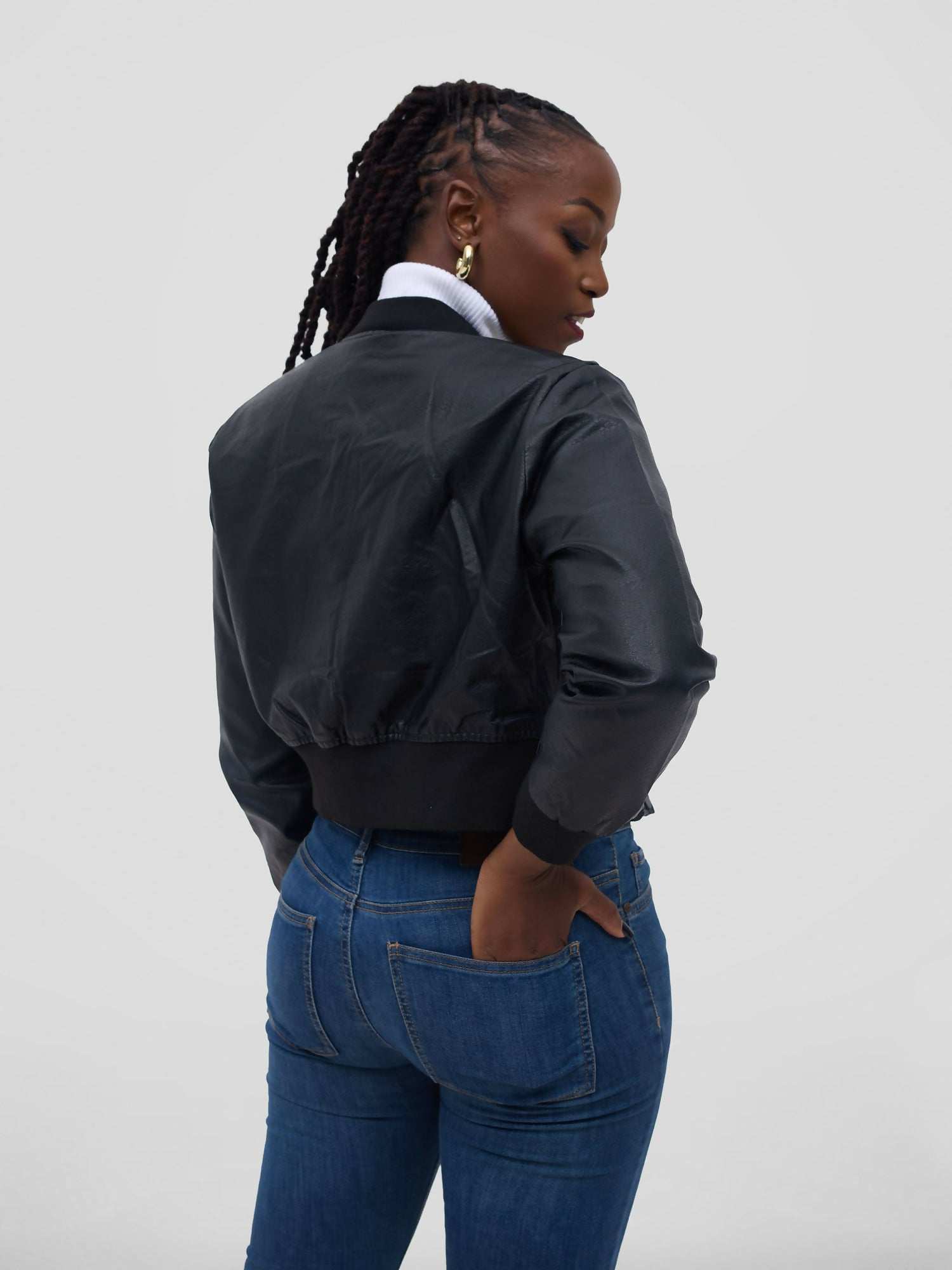 Stylish Sisters Leather Jacket - Black - image 3