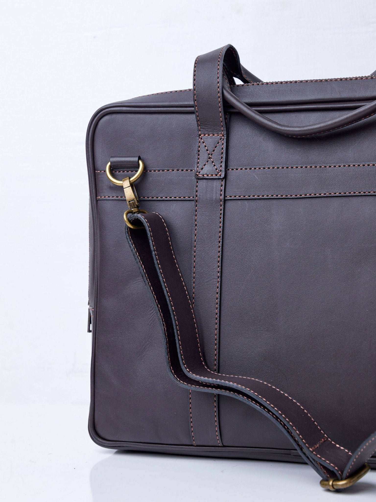 Mubi Leather Jalas Men's Bag - Black - image 2