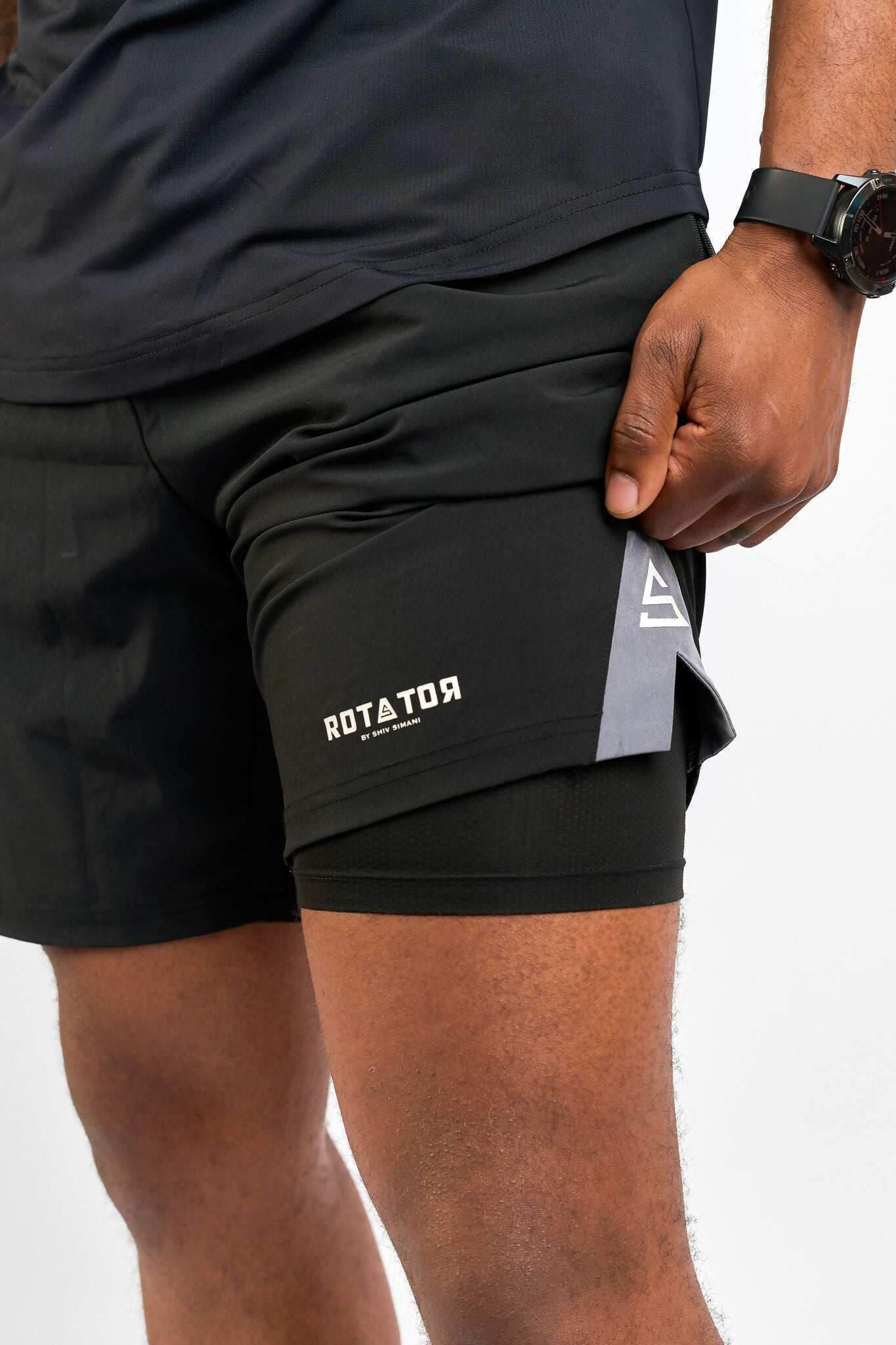 Rotator Active Wear Men's Short - Black - image 8