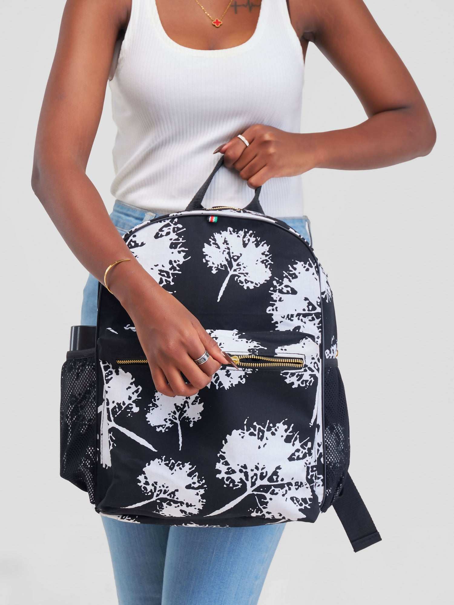 Thandi Backpacks - Black / White - image 1