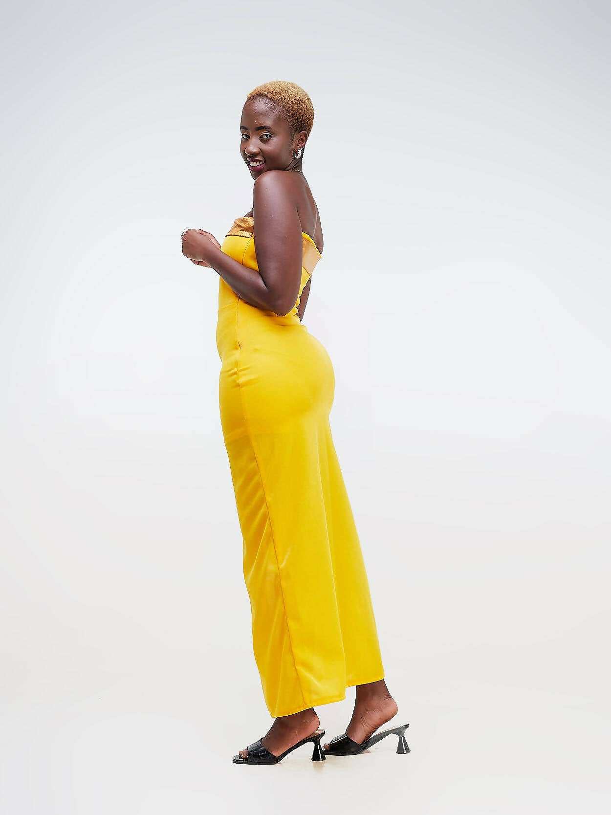Da'joy Fashions Aphrodite Maxi Dress - Mustard - image 4