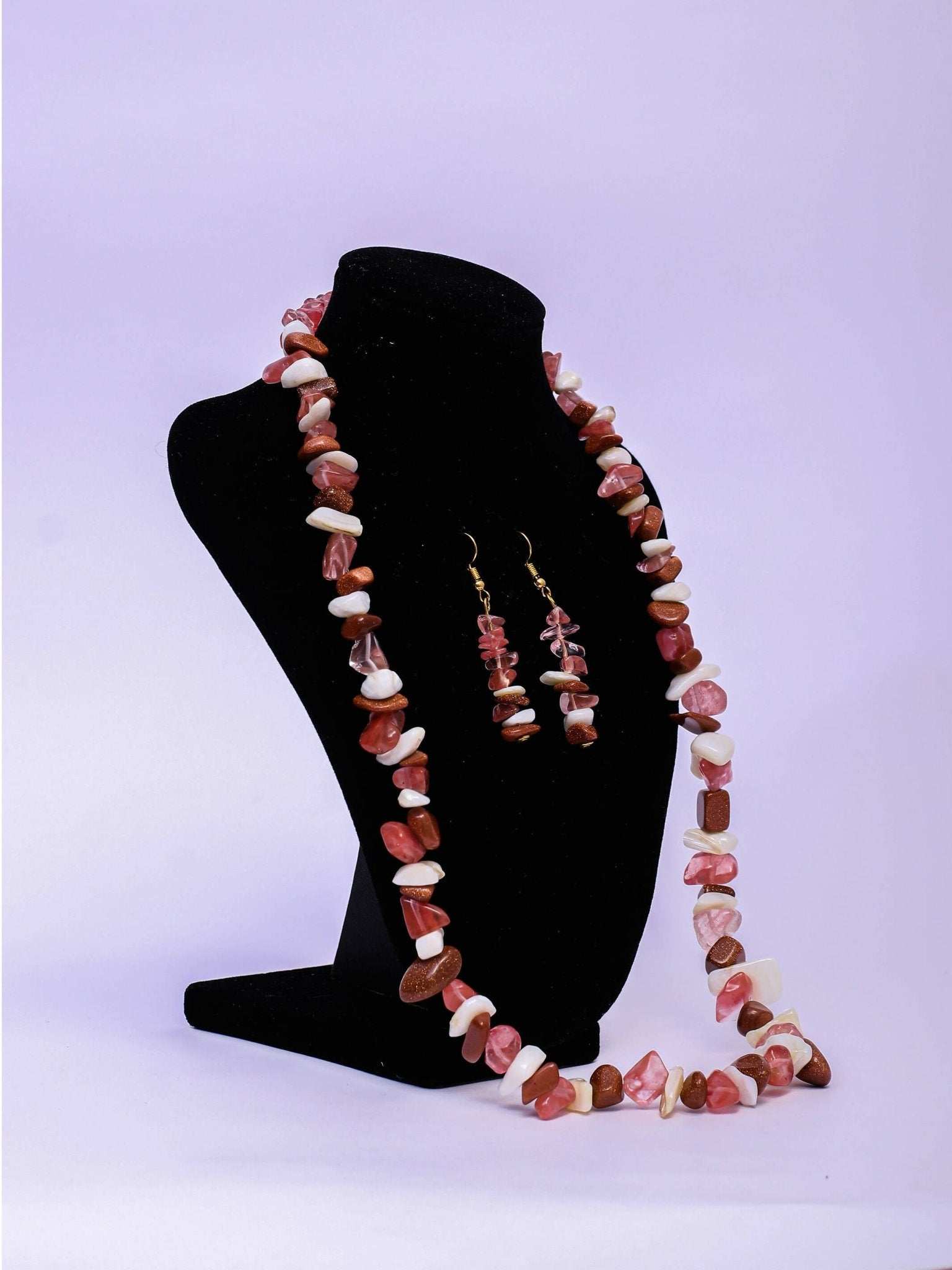 Klewisia Closet Ceramic Mix Necklace Beads Jewellery - Brown - image 1