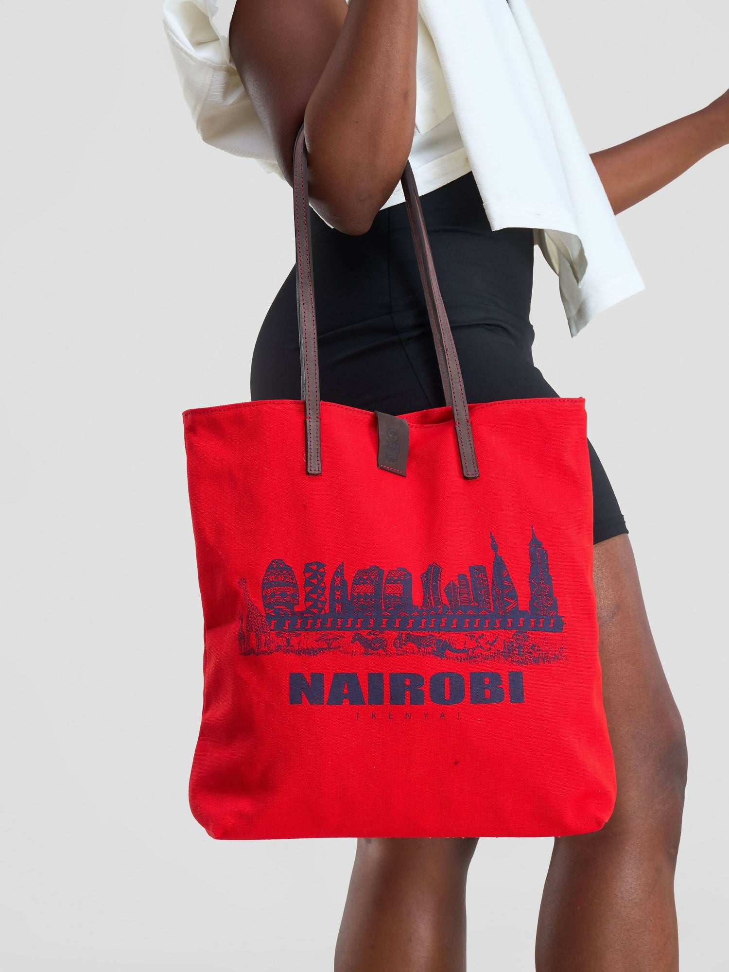 Eden Leather Nairobi Tote Bag - Red - image 1