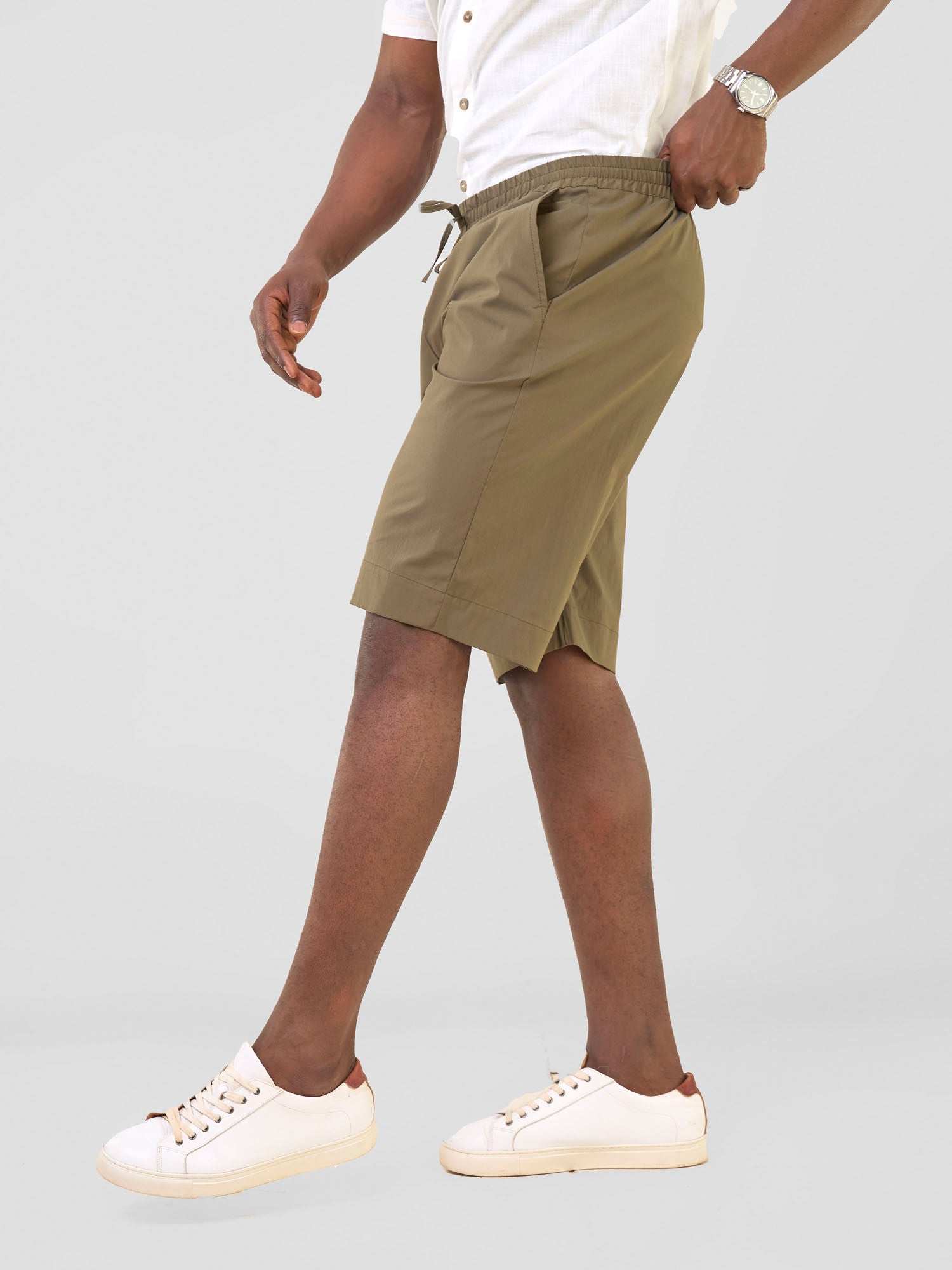 Safari Njano Men's Knee Length Shorts - Hunters Green - image 3