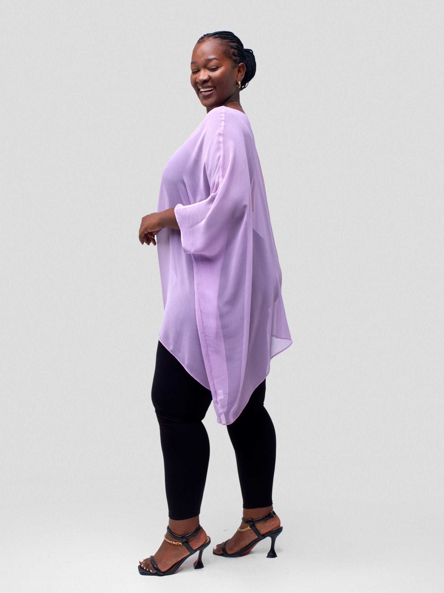 Vivo Basic Liv Chiffon Top - Light Purple - image 3