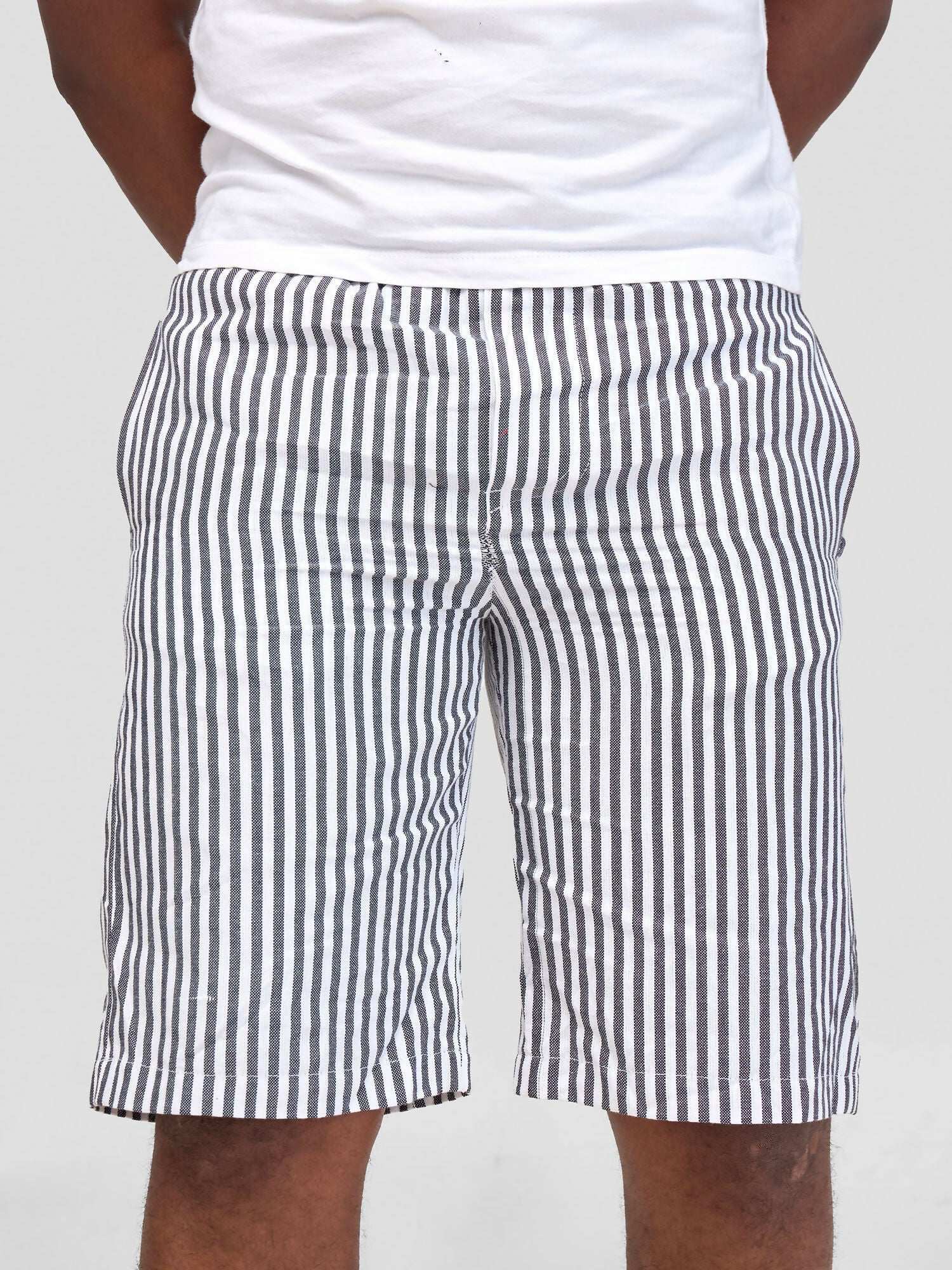 Liquid Lemn Mistari Kikoy Summer Striped Short - Grey - image 1