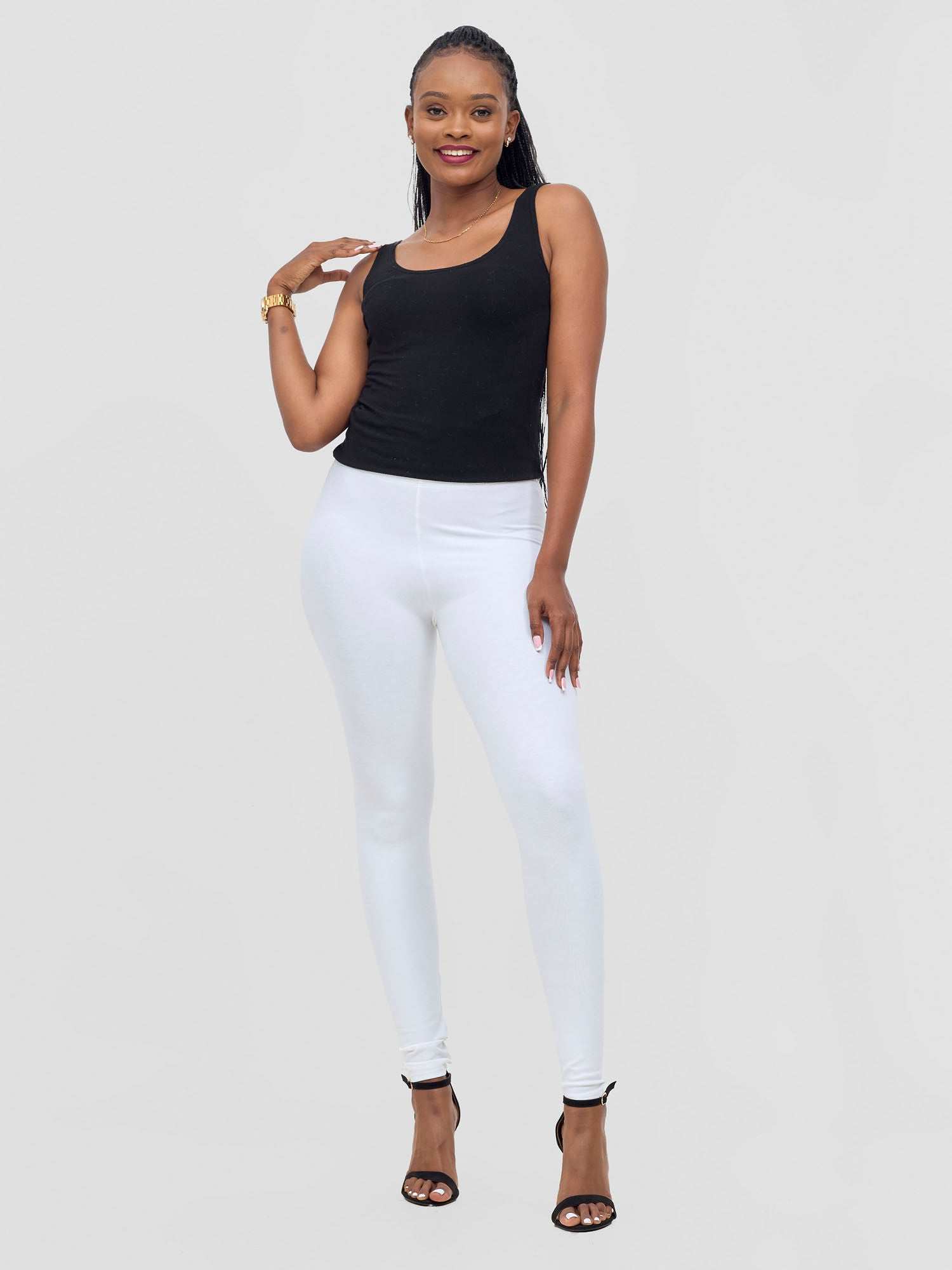 Vivo Val Full Length Leggings - White - image 4