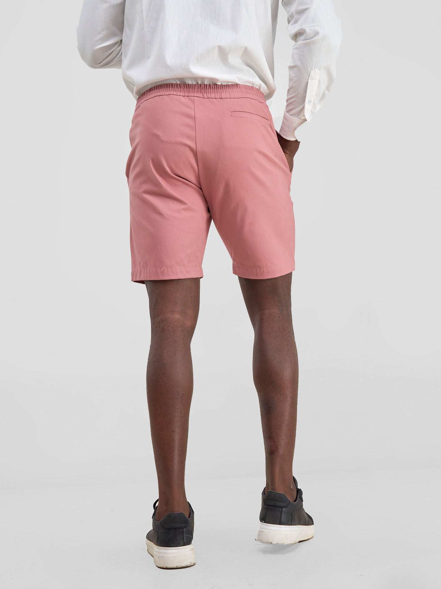 Safari Men's Drawstring Shorts - Coral - image 1