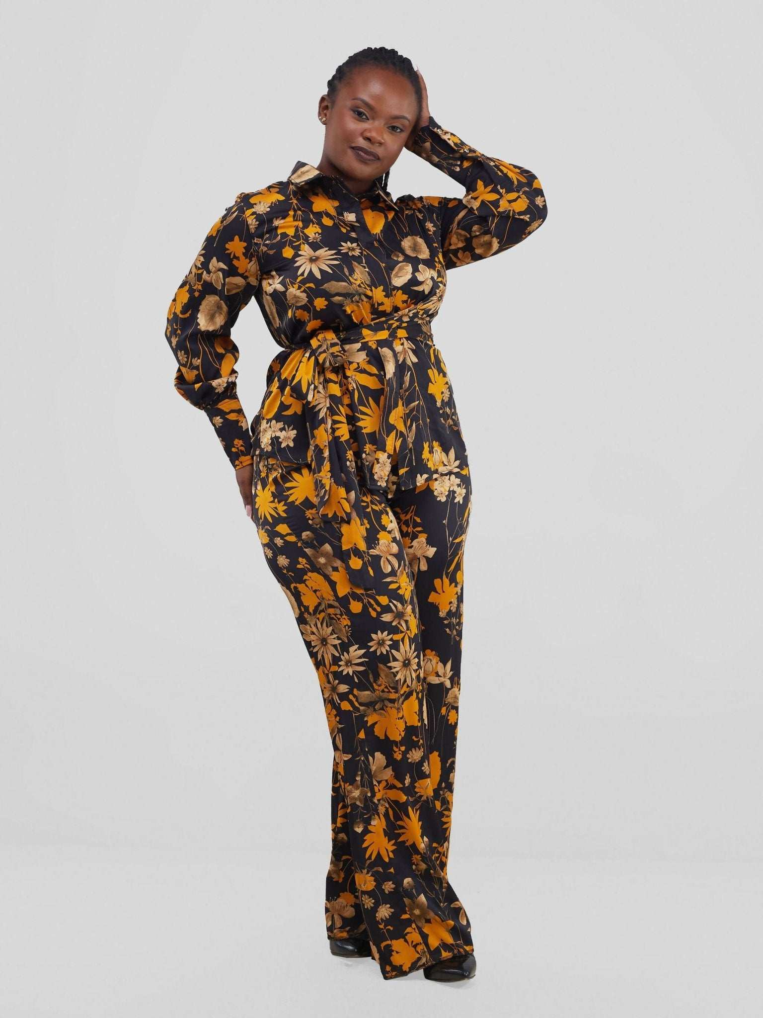 Silk House Collection Marcella Pant Set - Black Print - image 5