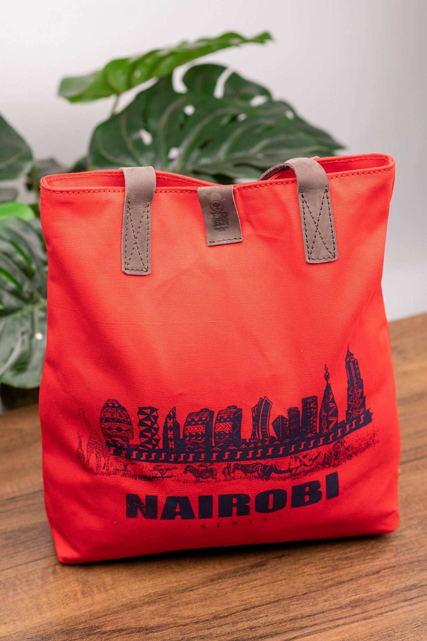 Eden Leather Nairobi Tote Bag - Red - image 4