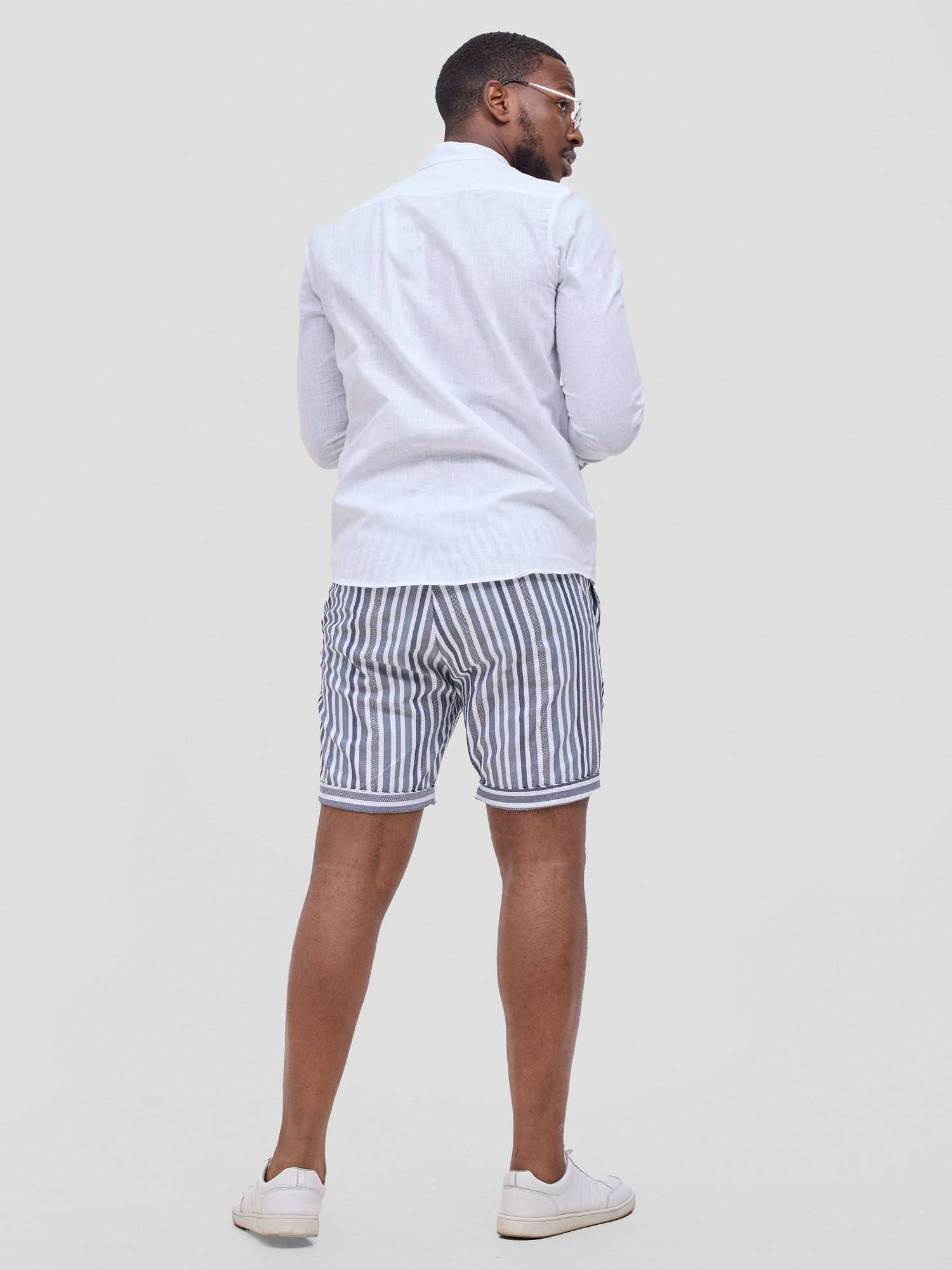 Safari Mansi Mens Shorts - Black Stripes - image 1