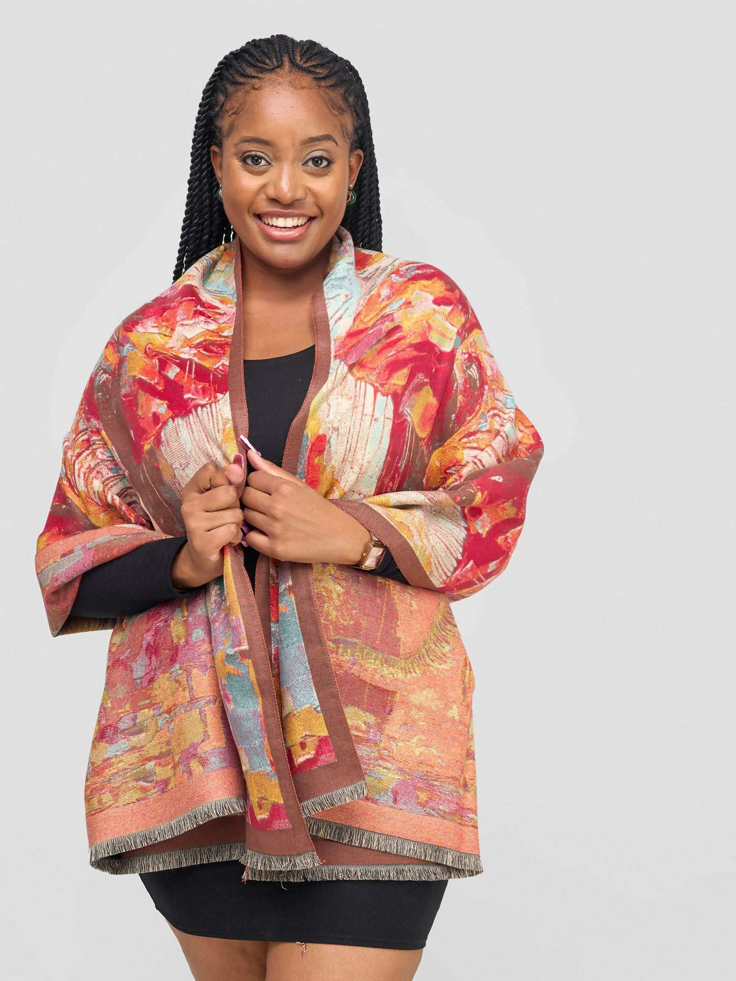 Cashmere Shawl - Maroon - image 1