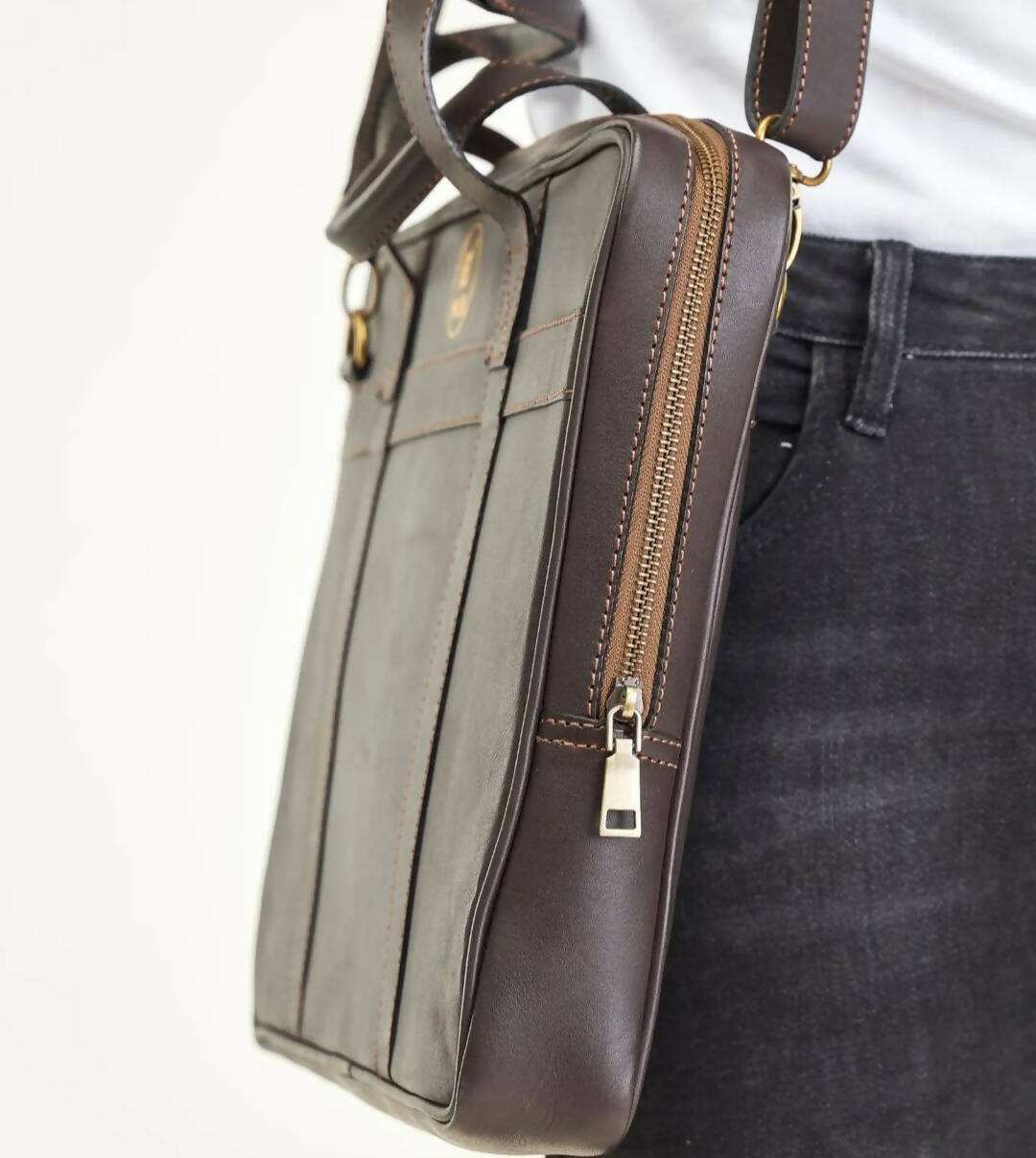 Mubi Leather Jalas Men's Bag - Black - image 1