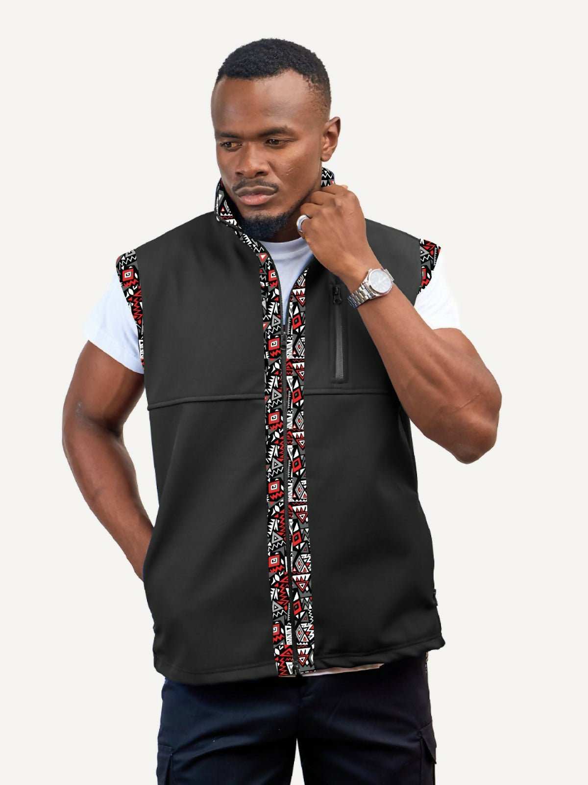 Kitu Kali Kk Mens Softshell Sleeveless Jacket - Black - image 1