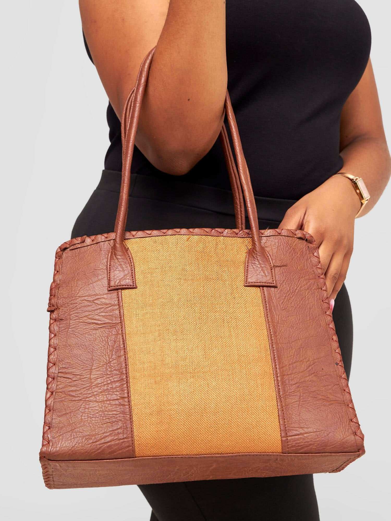 Curves BD Ngozi Bag - Brown / Gold - image 4
