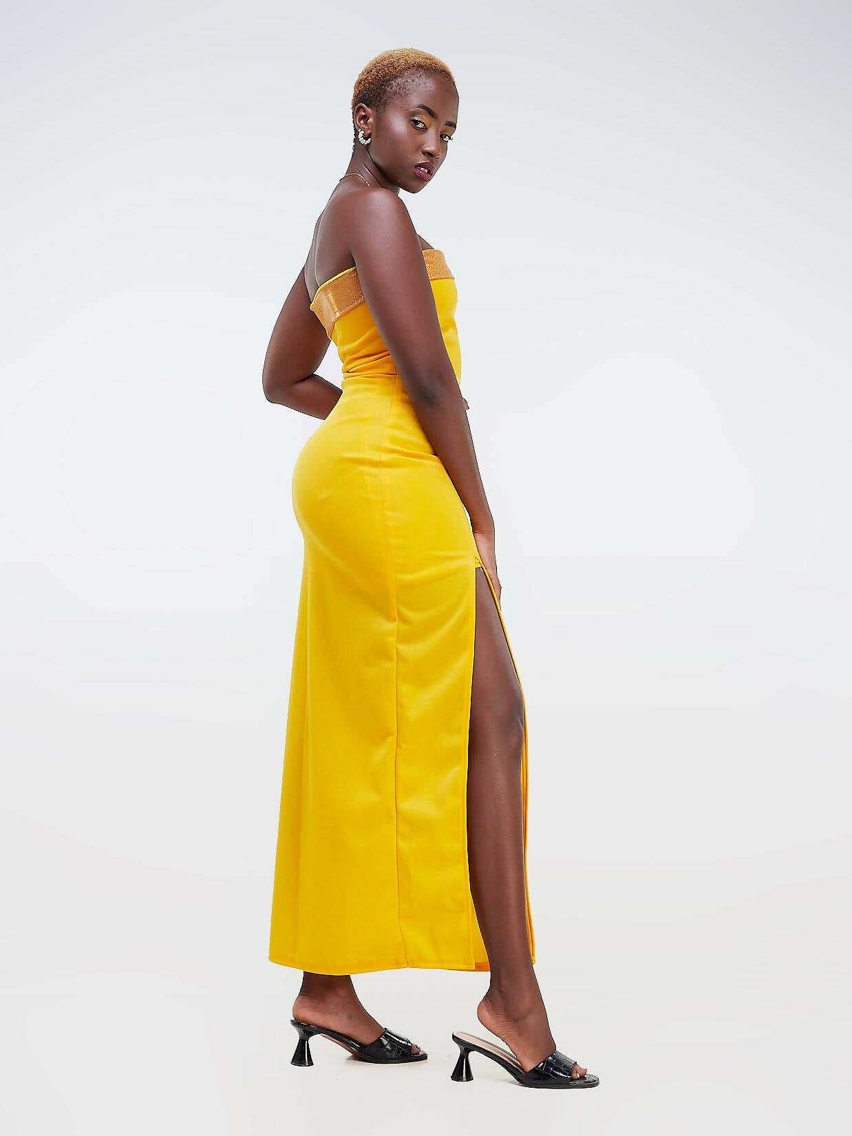 Da'joy Fashions Aphrodite Maxi Dress - Mustard - image 2