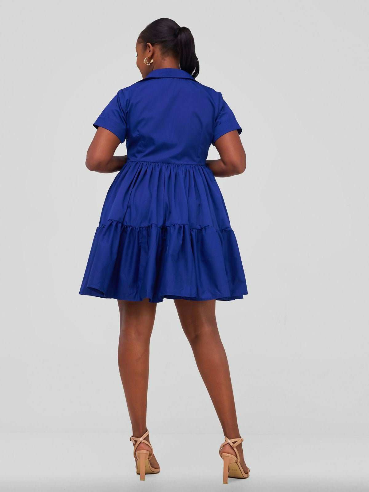 Merli Africa Kilifi Collar Dress - Blue - image 2