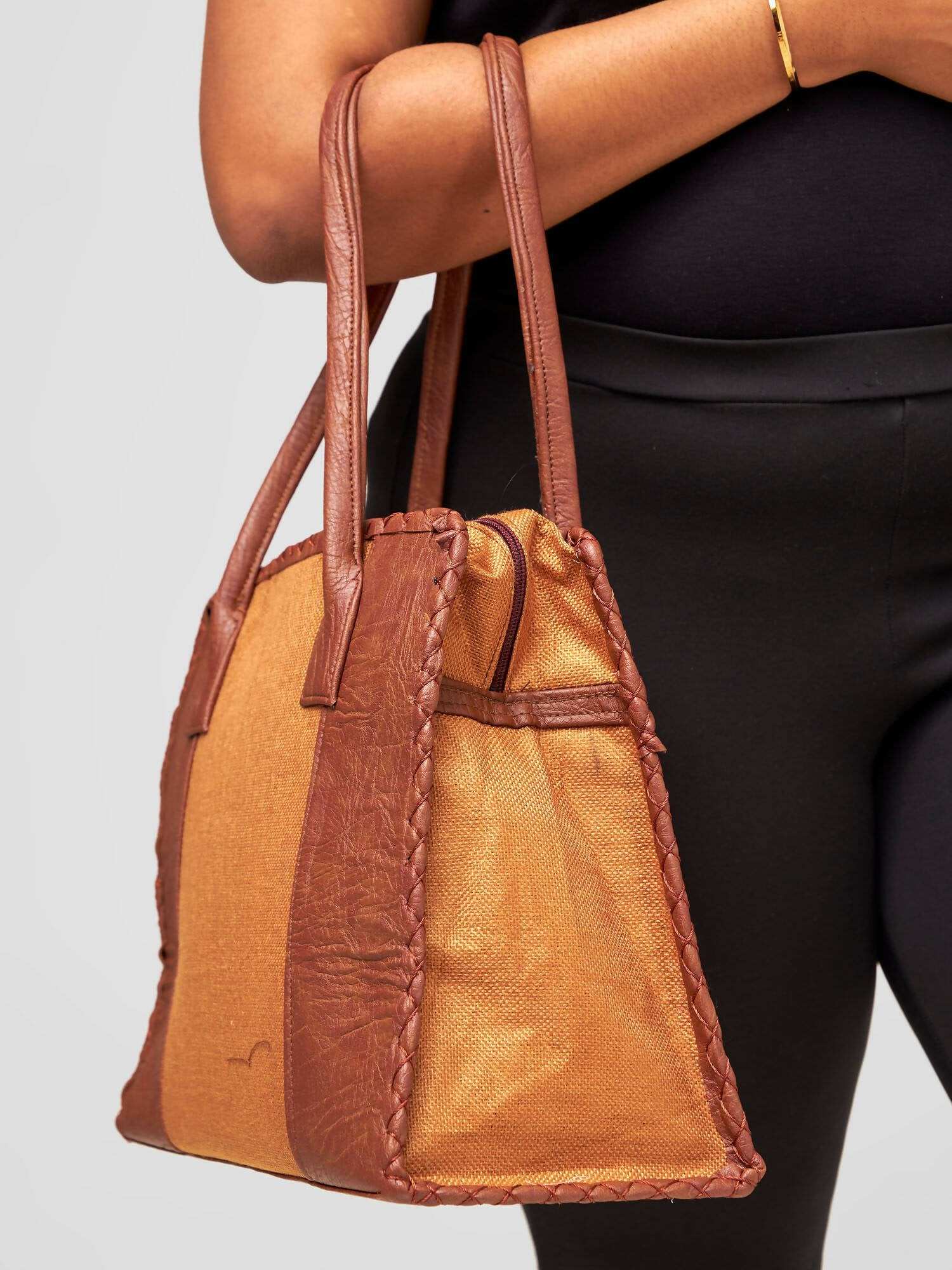 Curves BD Ngozi Bag - Brown / Gold - image 3