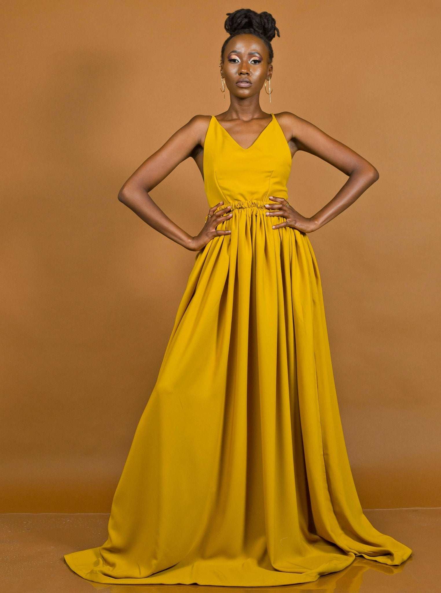 Hornet Maxi Dress - Mustard - image 1