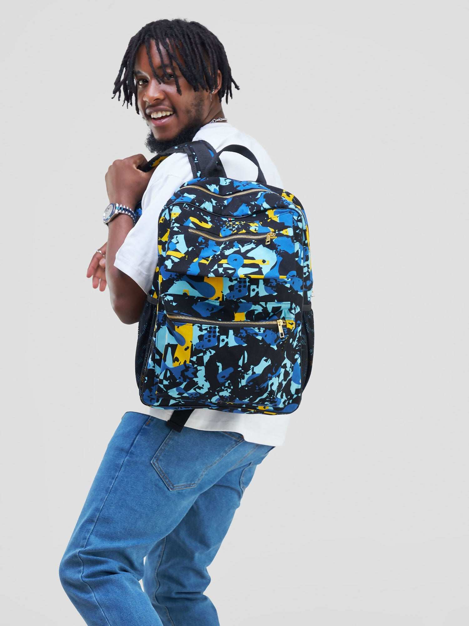 Mina Blue Sorokin Backpack Bag - Multicolored - image 2
