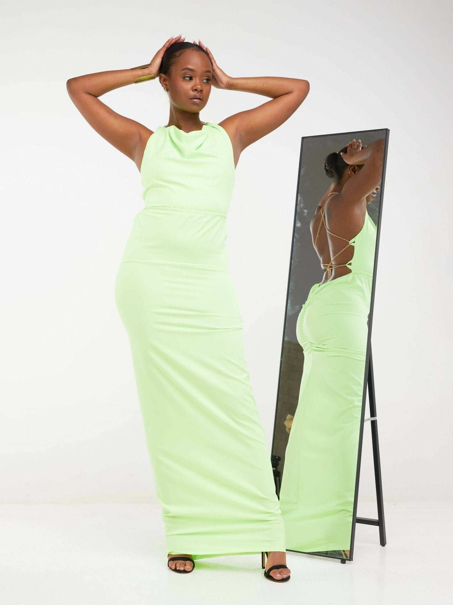 Juka Closet Maxi Dress - Lime Green - image 1