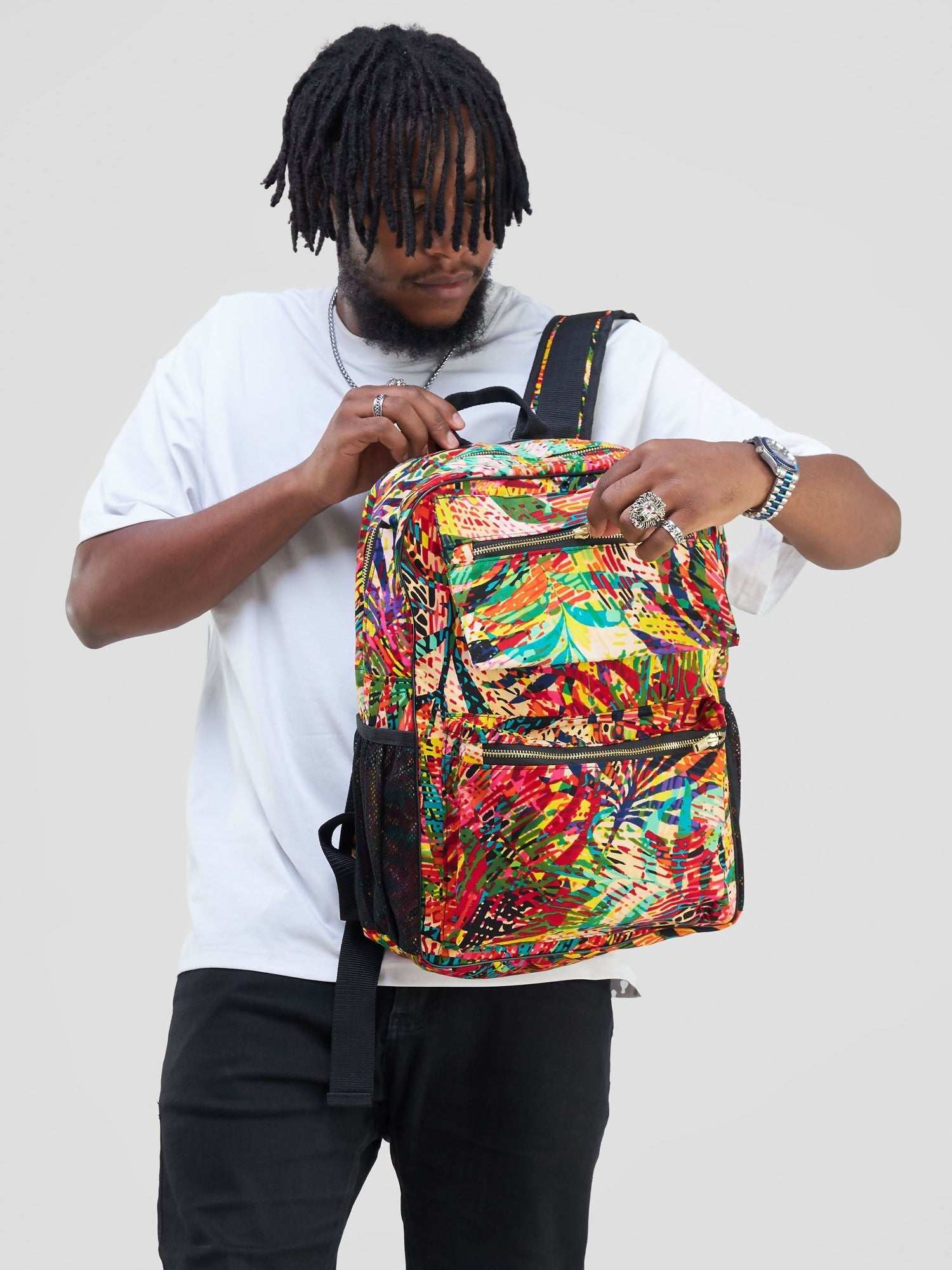 Mina Leafy Sorokin Backpack Bag - Multicolored - image 2