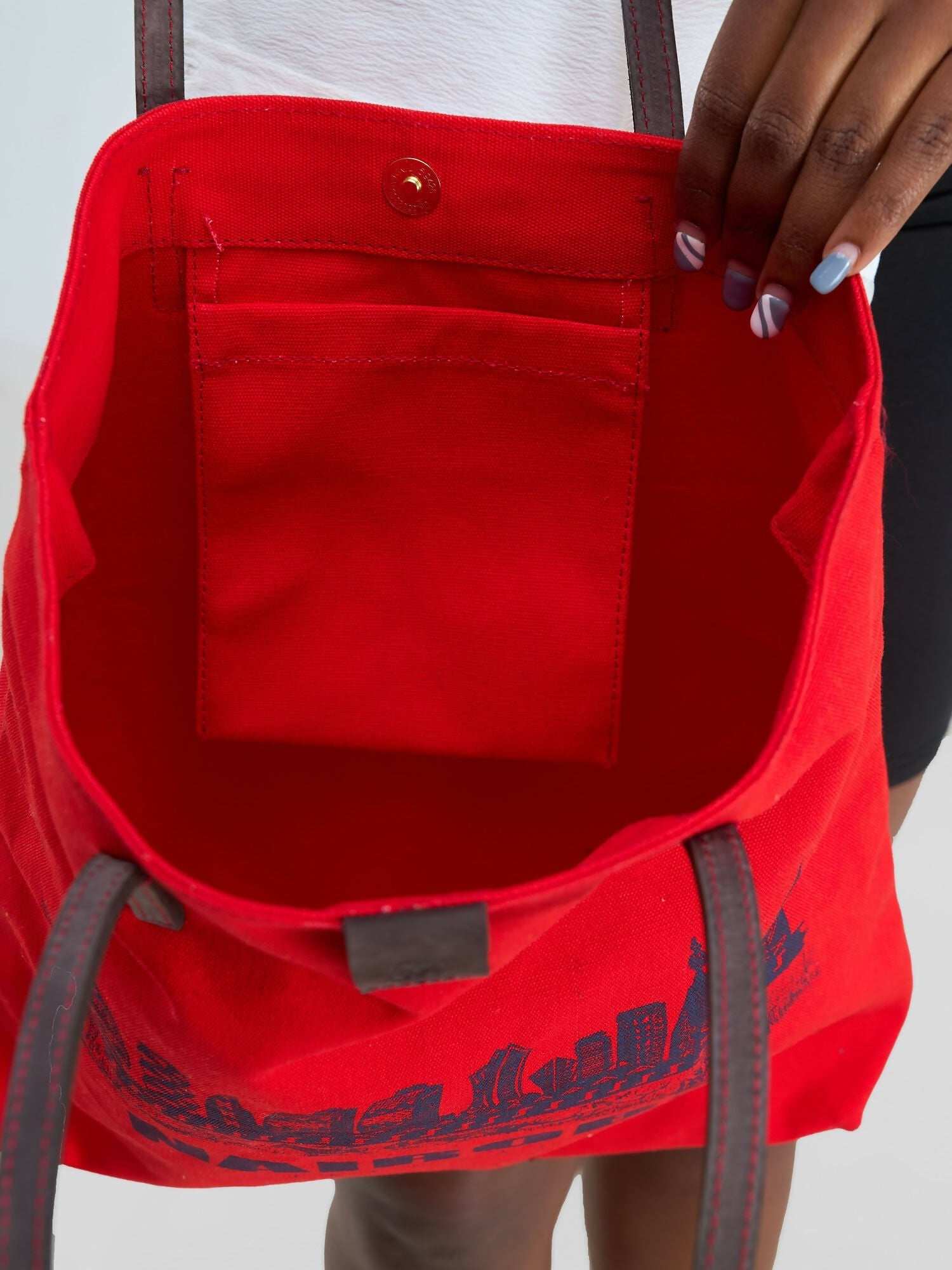 Eden Leather Nairobi Tote Bag - Red - image 5