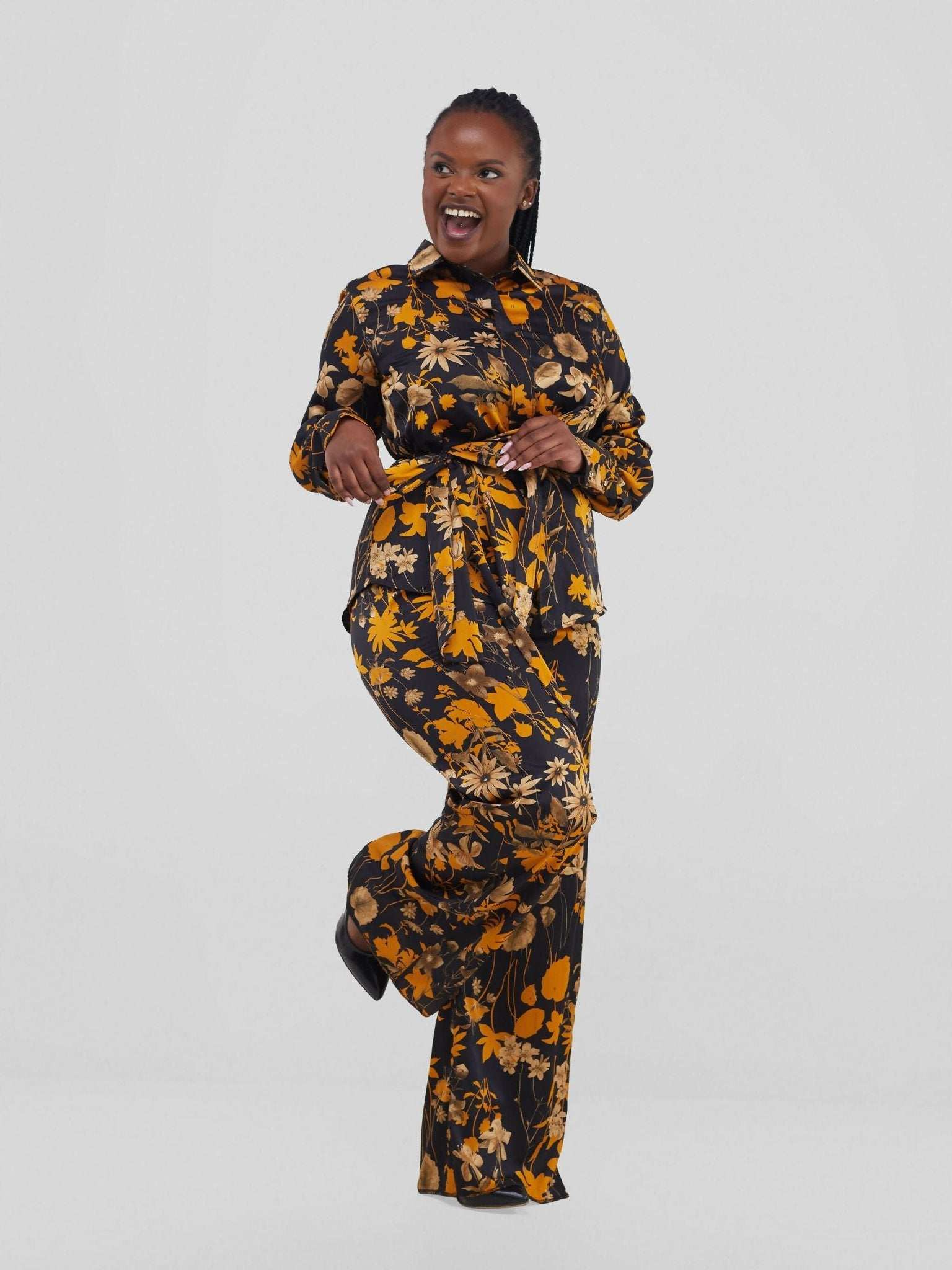 Silk House Collection Marcella Pant Set - Black Print - image 4