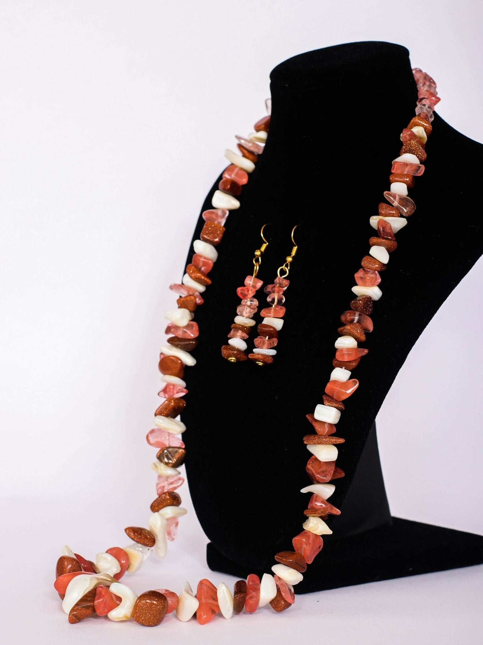 Klewisia Closet Ceramic Mix Necklace Beads Jewellery - Brown - image 7
