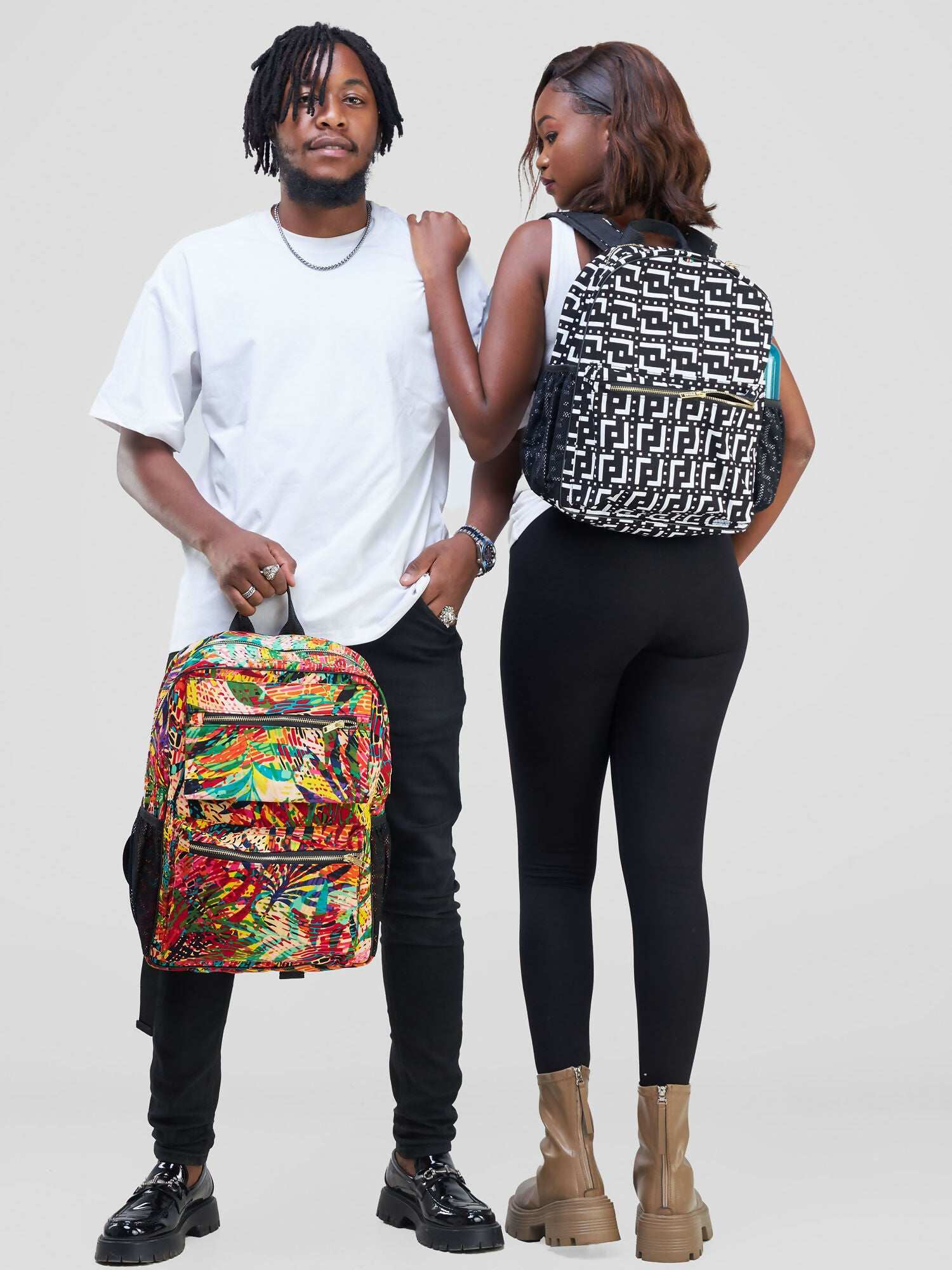 Mina Leafy Sorokin Backpack Bag - Multicolored - image 1