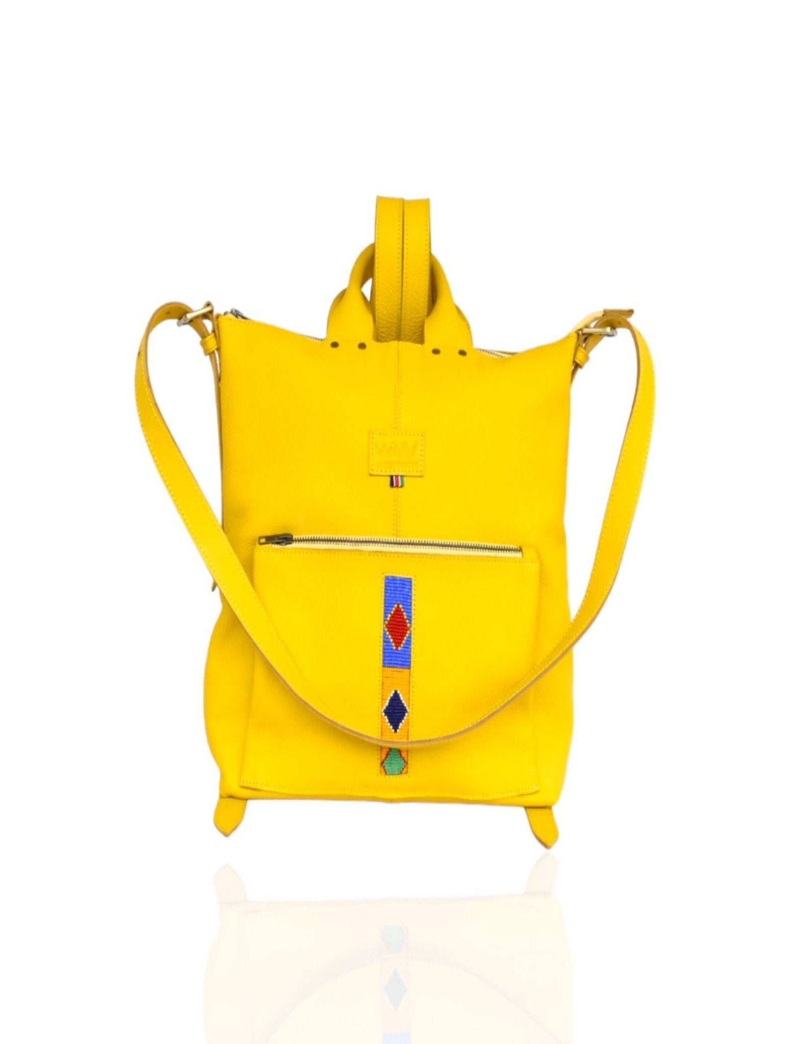 Mwende Ladies Backpack - Yellow - image 3