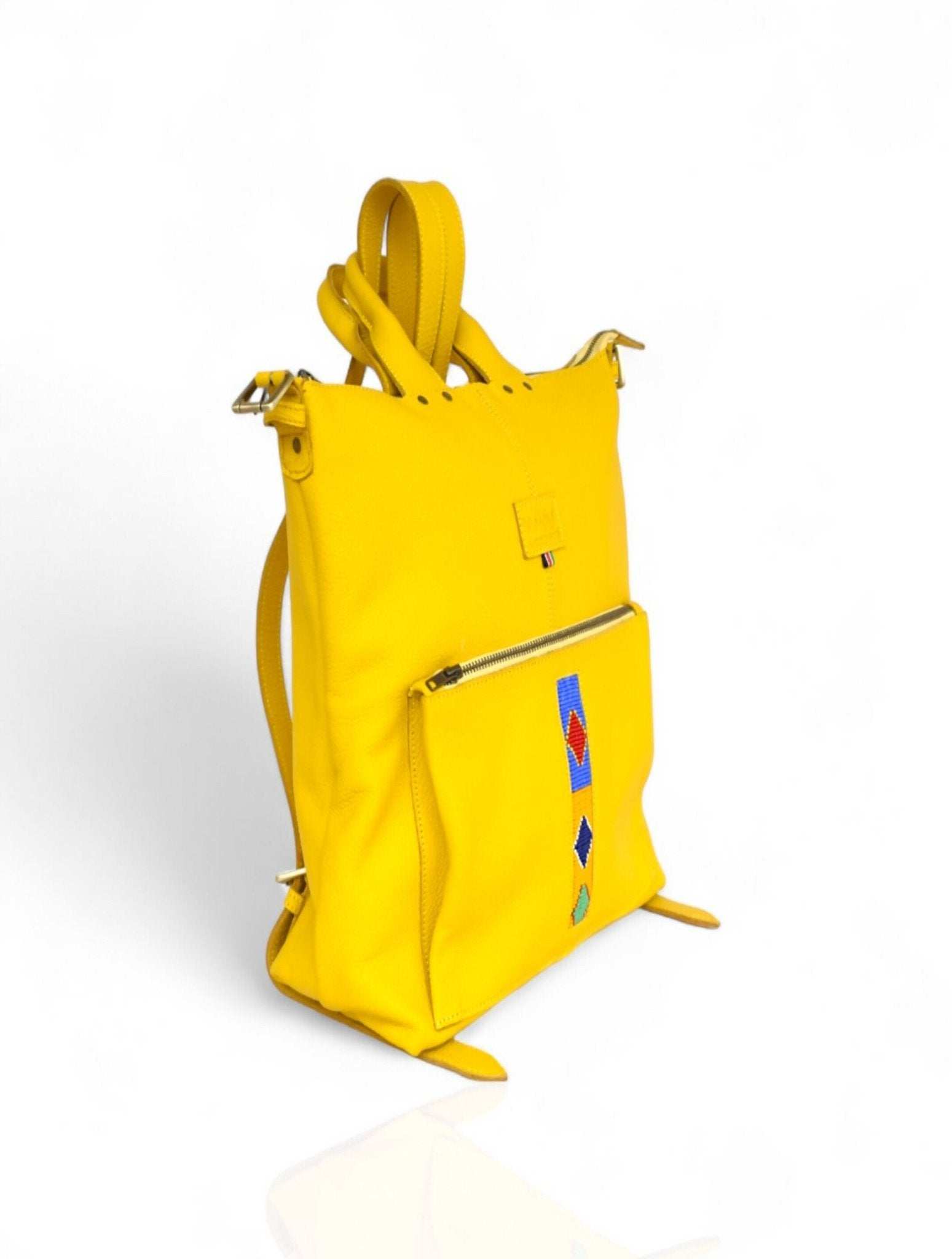 Mwende Ladies Backpack - Yellow - image 1